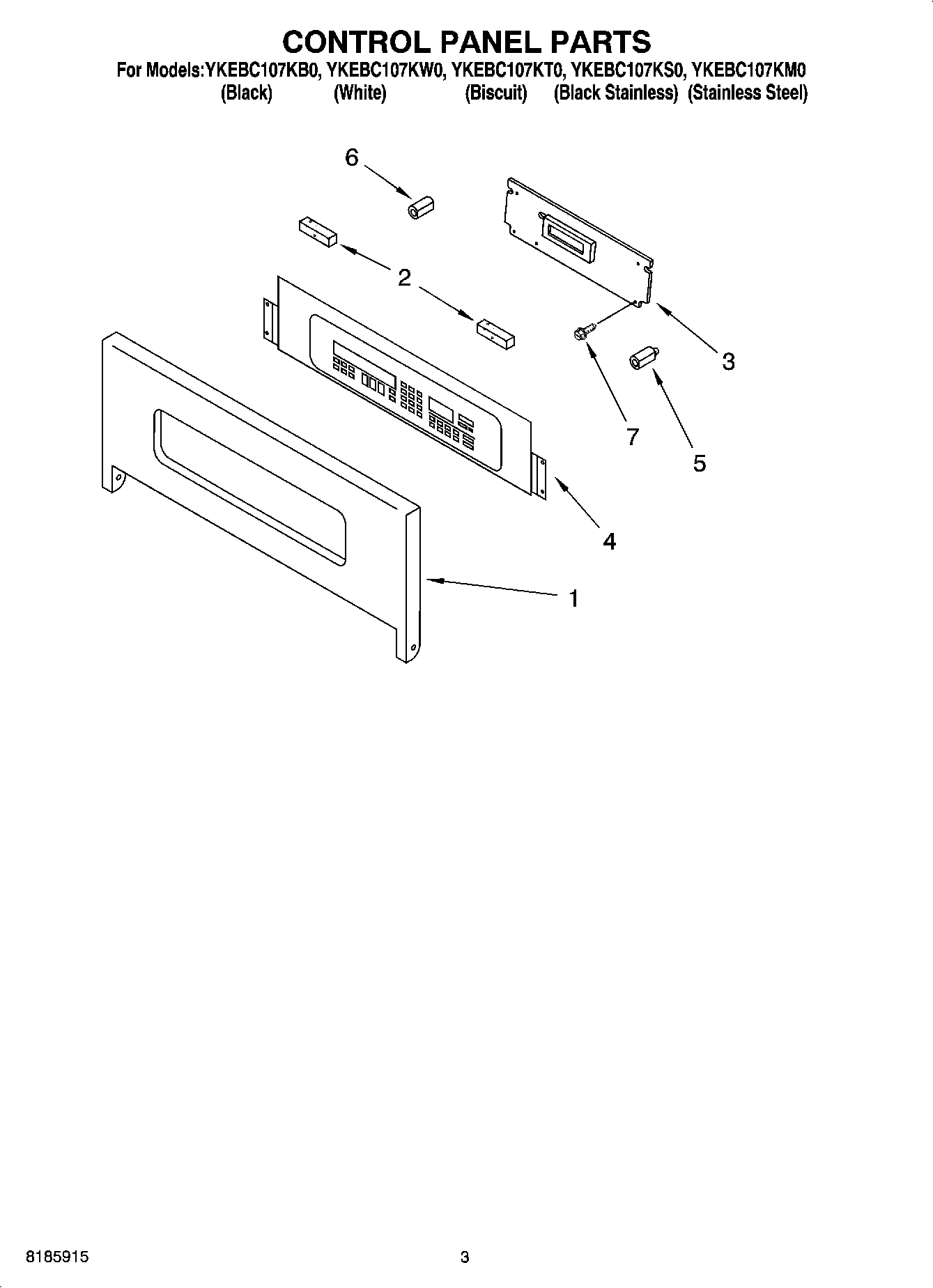 02 - CONTROL PANEL PARTS