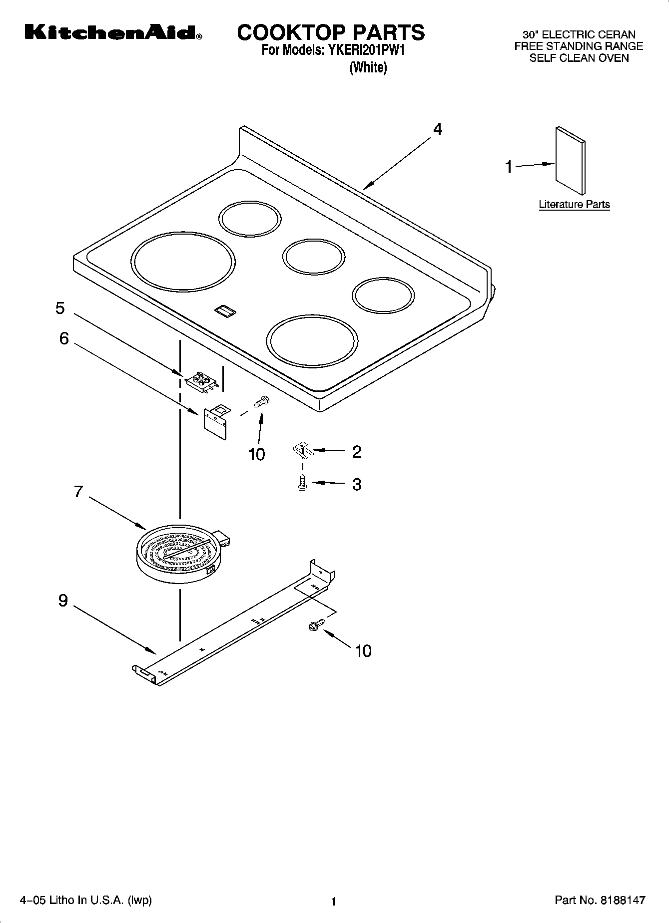 01 - COOKTOP PARTS