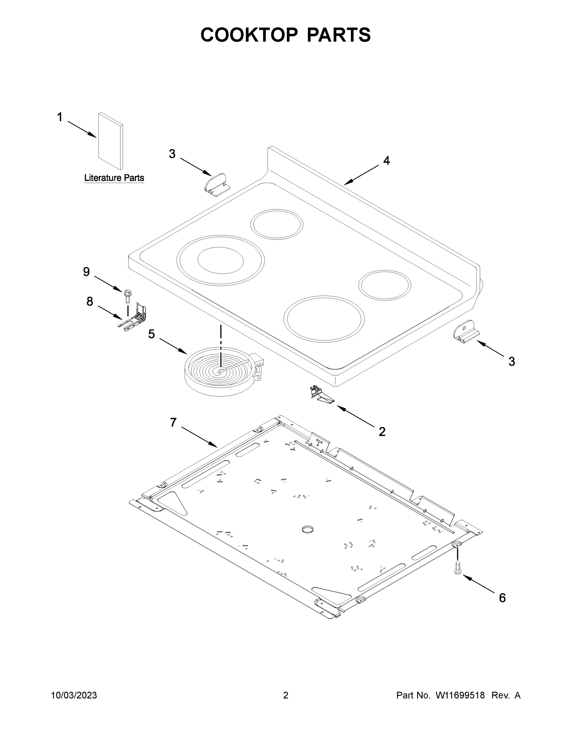 02 - COOKTOP PARTS