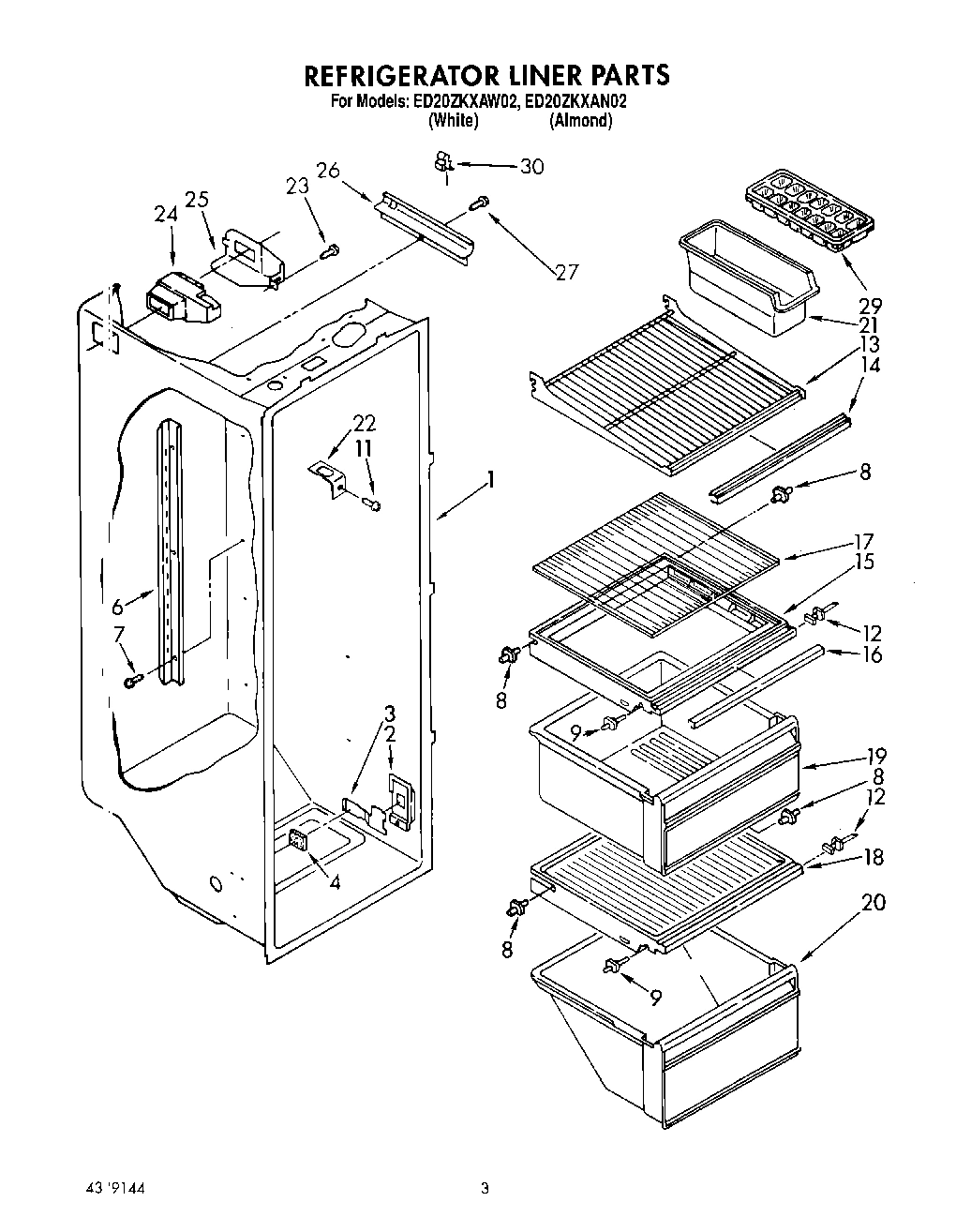 02 - REFRIGERATOR LINER
