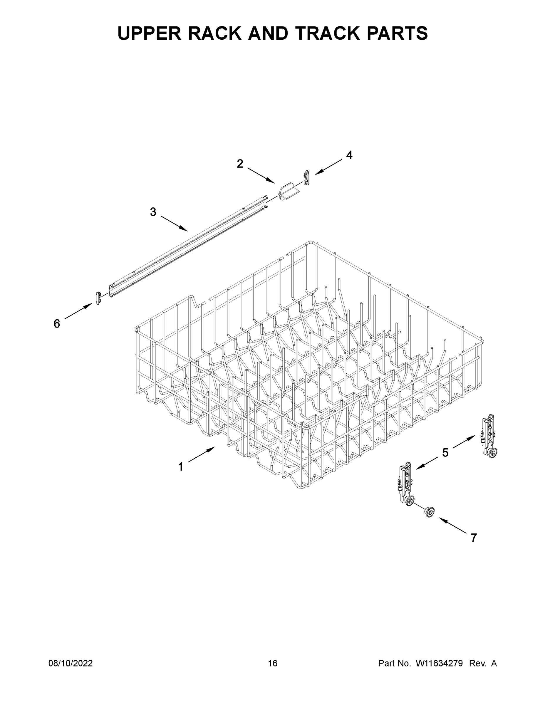 09 - UPPER RACK AND TRACK PARTS