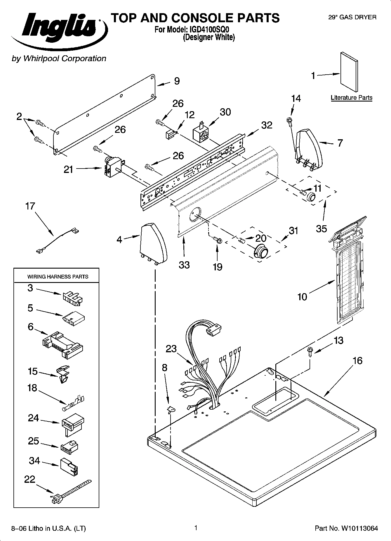 01 - TOP AND CONSOLE PARTS