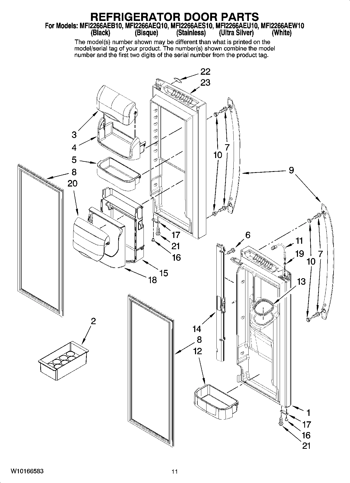 06 - REFRIGERATOR DOOR PARTS