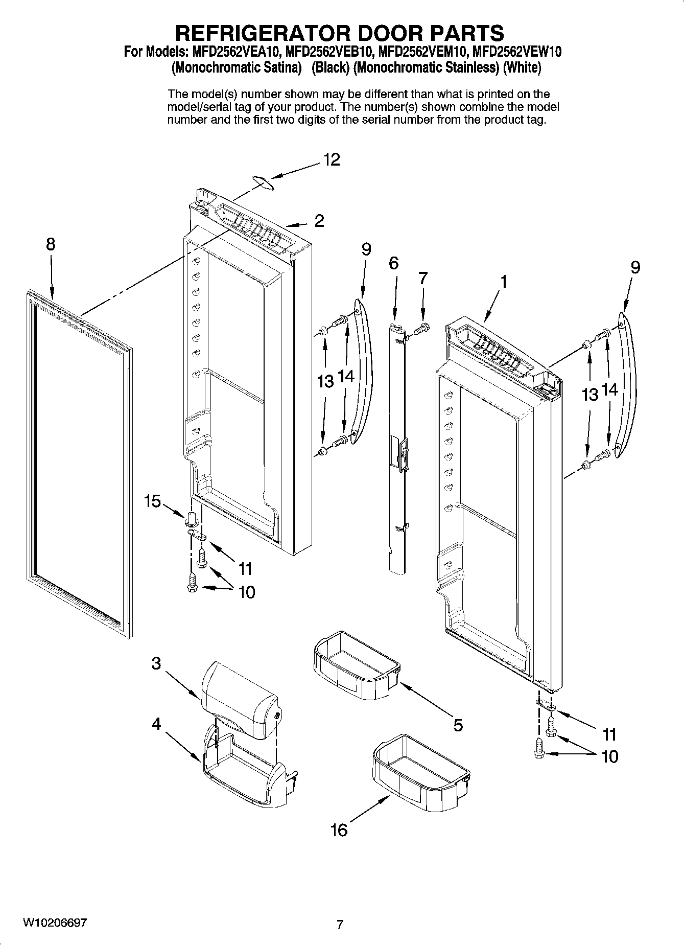 04 - REFRIGERATOR DOOR PARTS