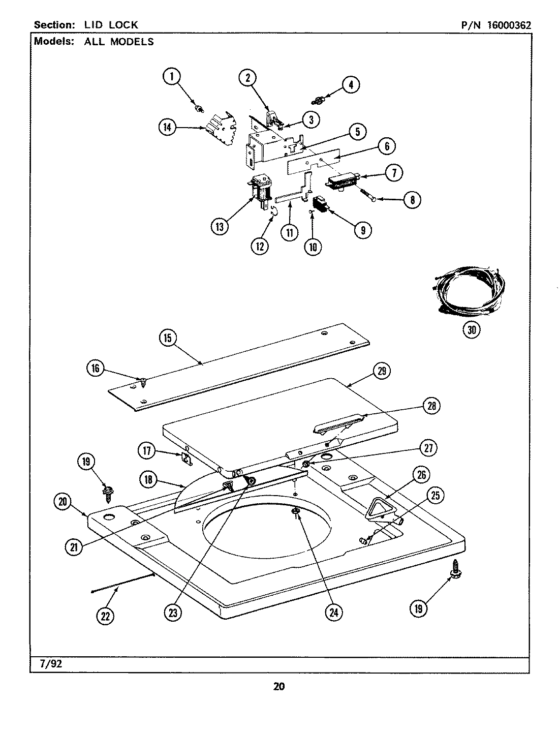 11 - LID LOCK (LSE7800ACE,ADE,AEE)