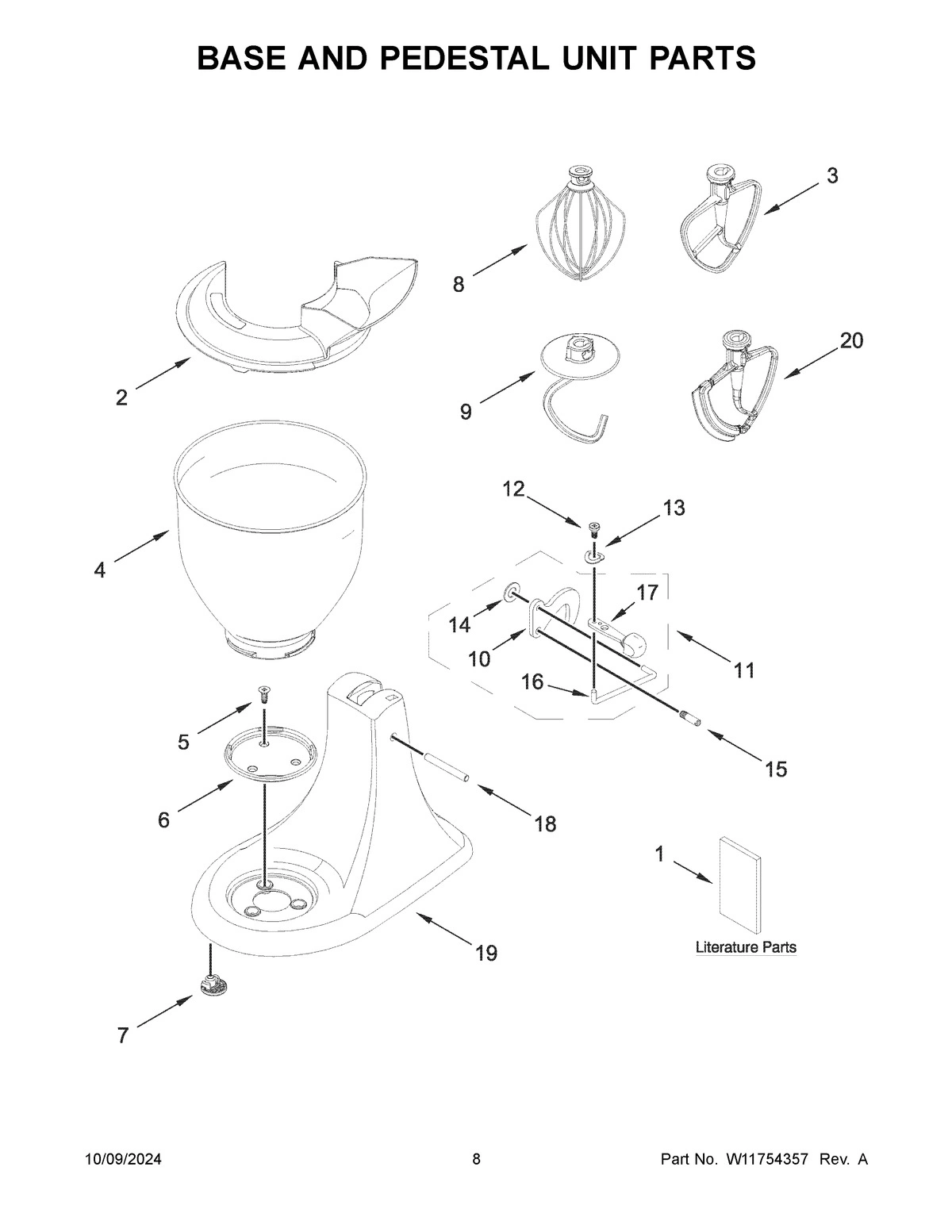 05 - BASE AND PEDESTAL UNIT PARTS