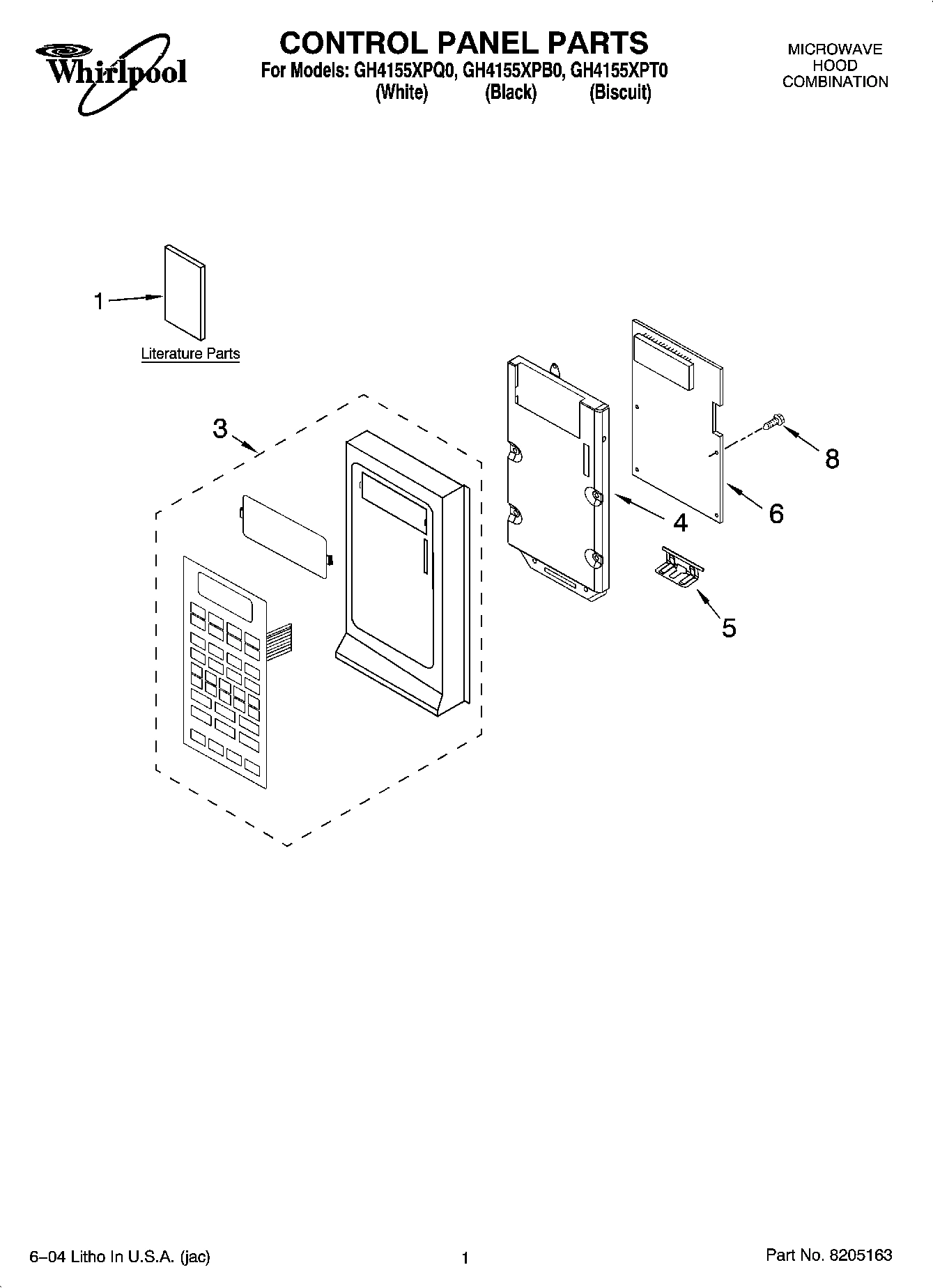 01 - CONTROL PANEL PARTS