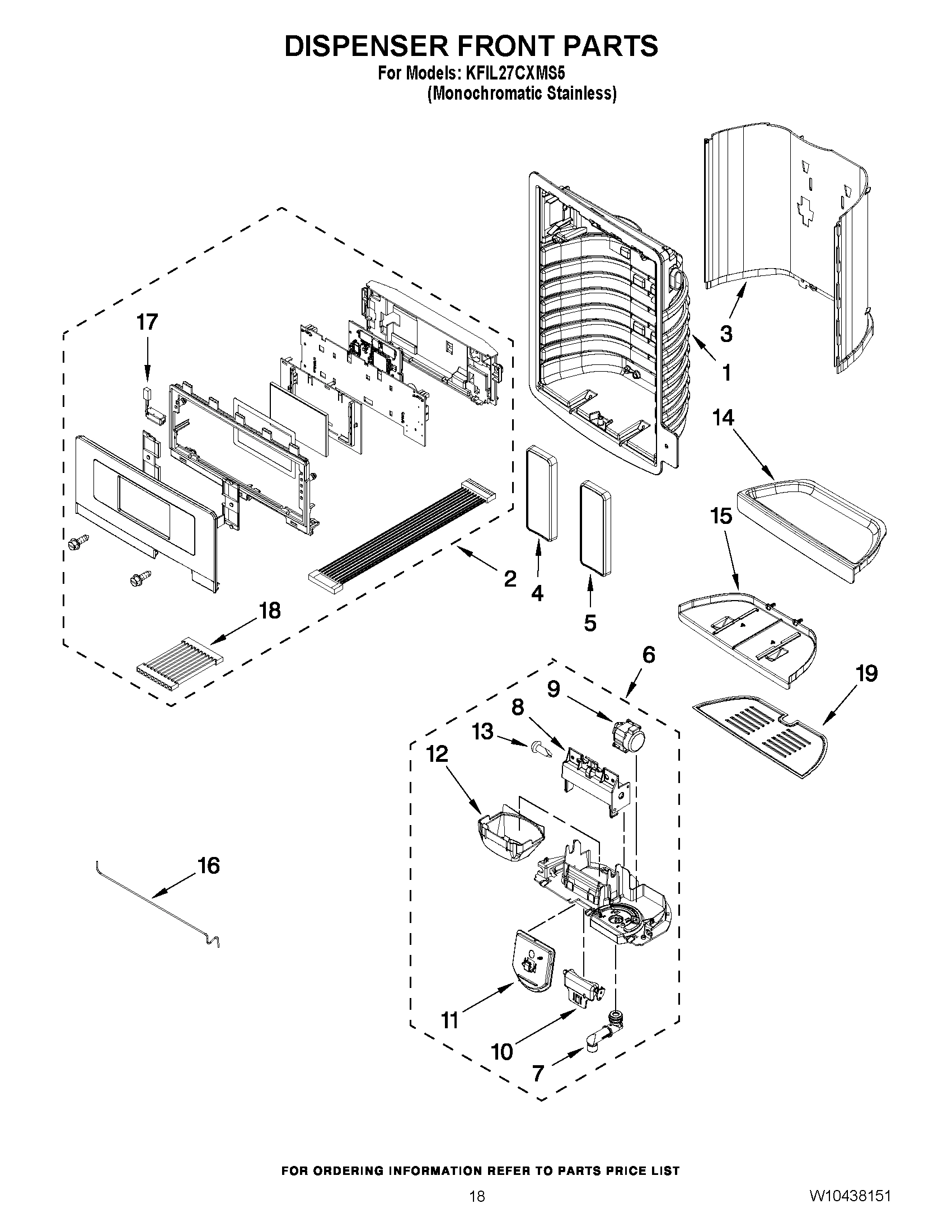 09 - DISPENSER FRONT PARTS