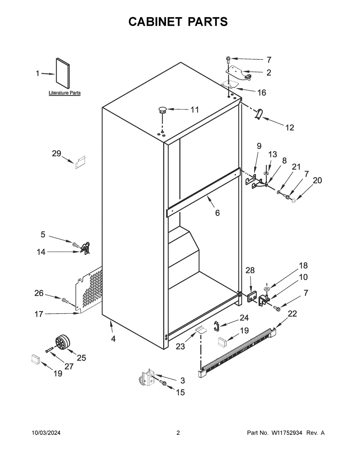 02 - CABINET PARTS
