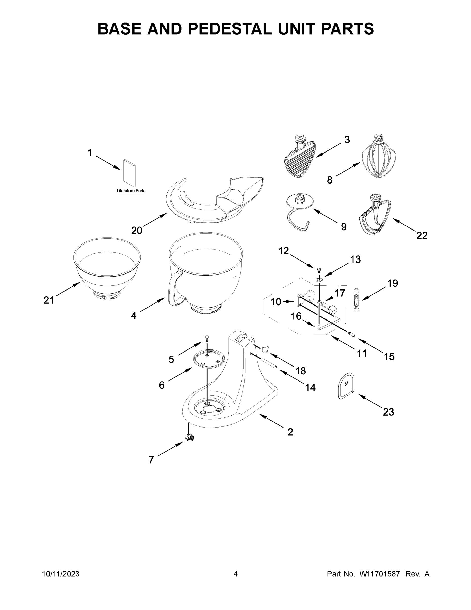 03 - BASE AND PEDESTAL UNIT PARTS