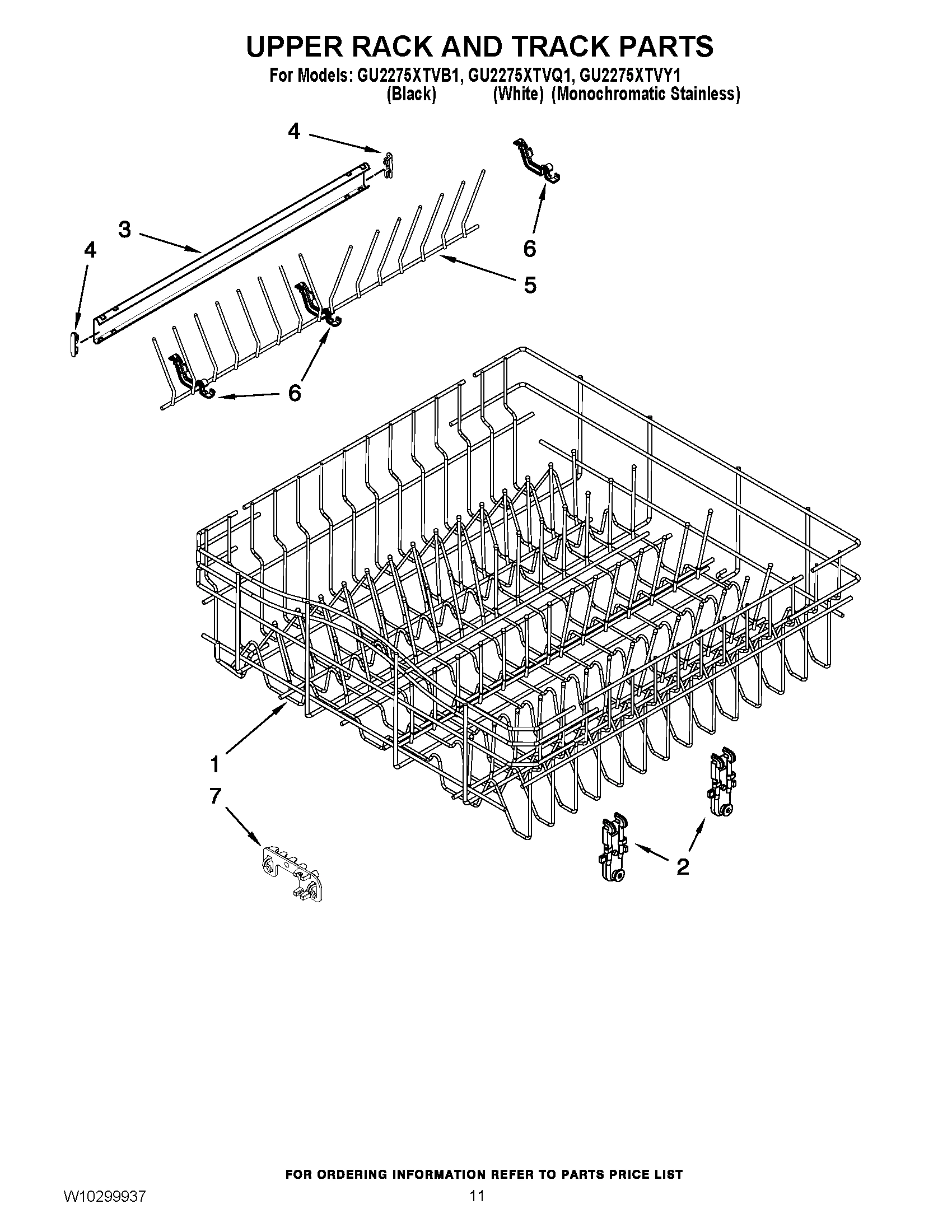 09 - UPPER RACK AND TRACK PARTS