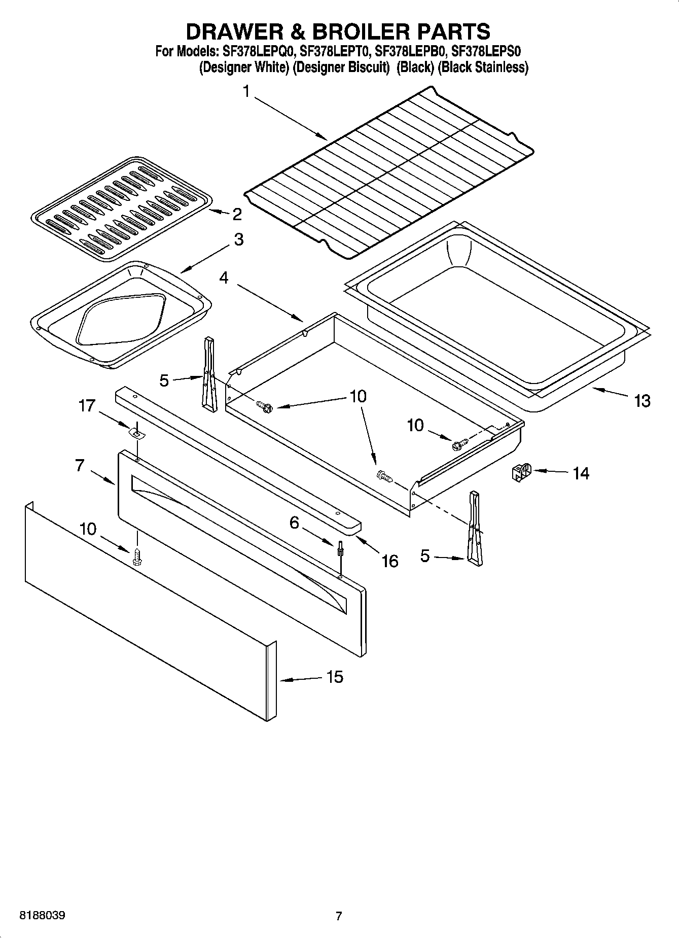 05 - DRAWER & BROILER PARTS