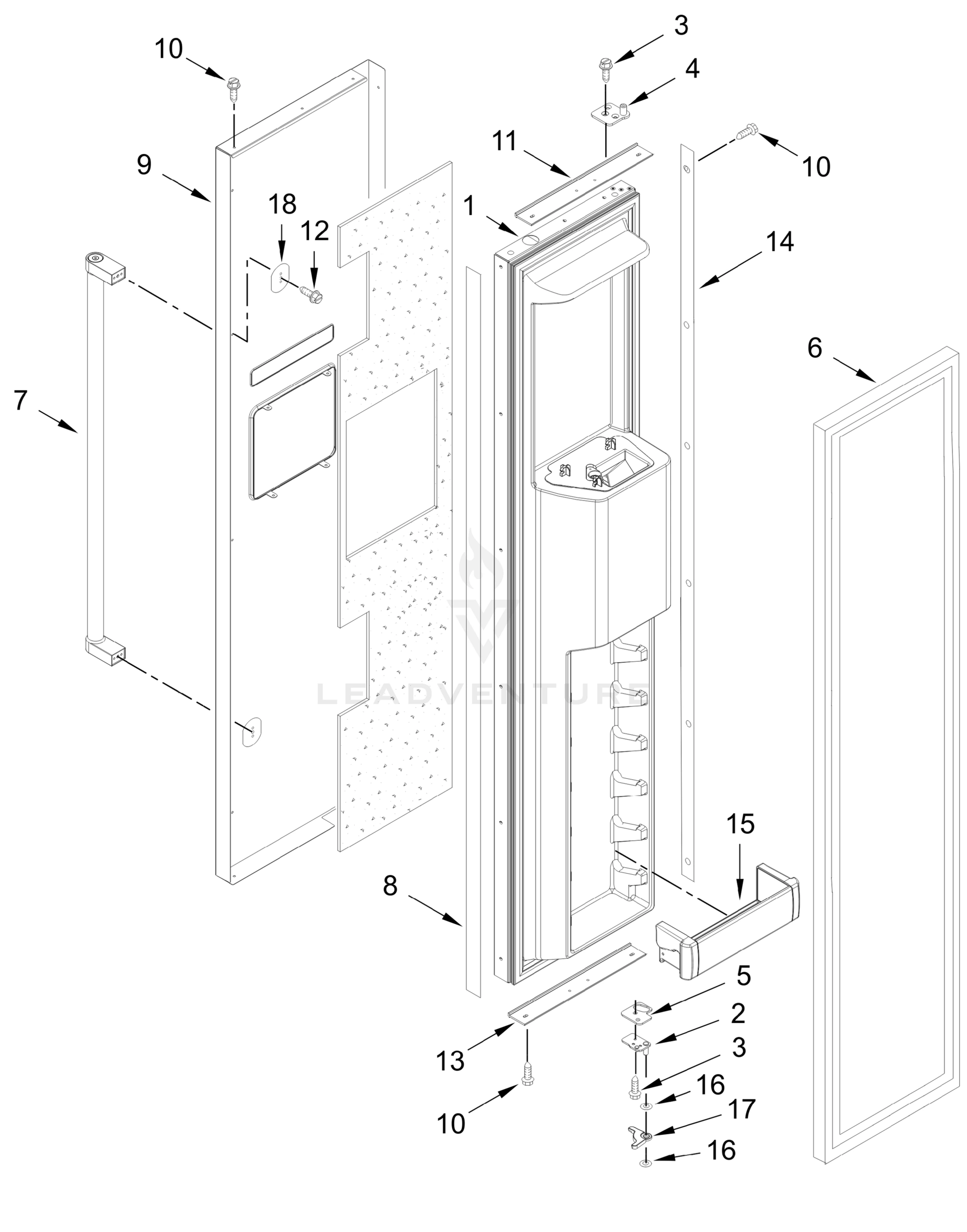 FREEZER DOOR PARTS