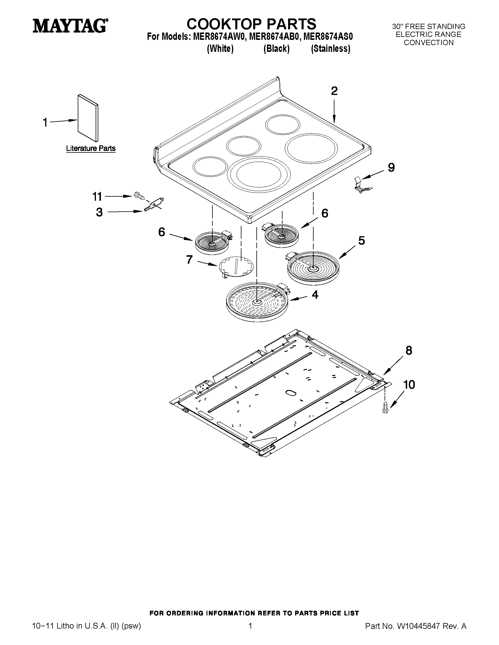 01 - COOKTOP PARTS