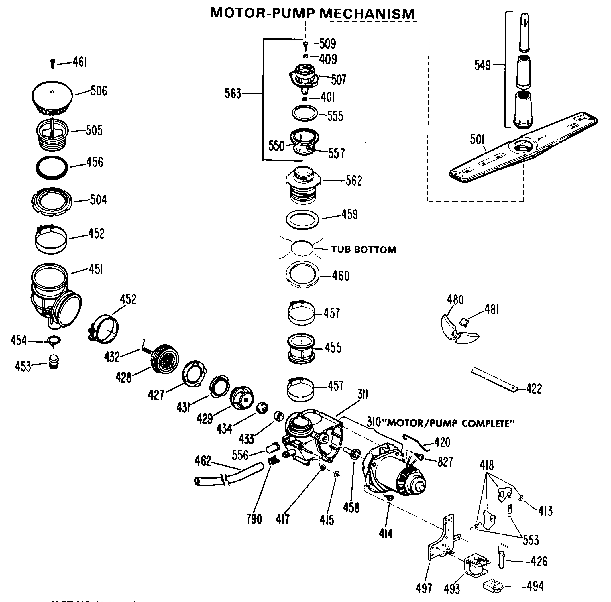 MOTOR-PUMP MECHANISM