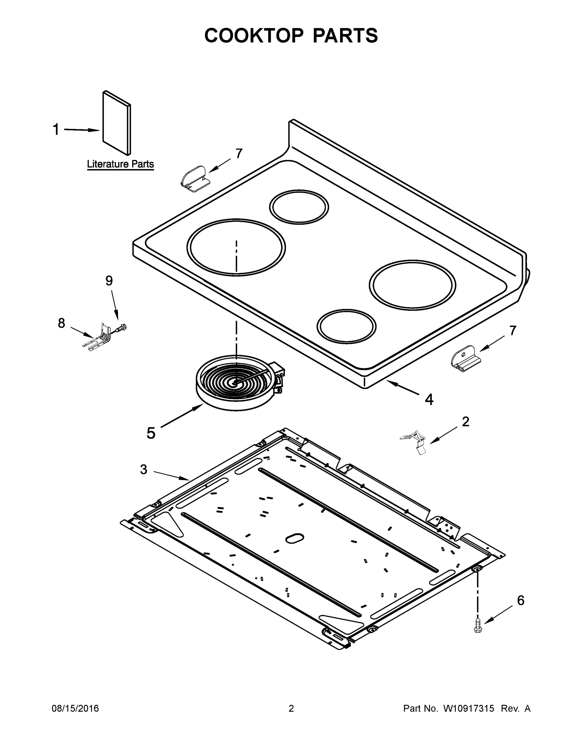 02 - COOKTOP PARTS