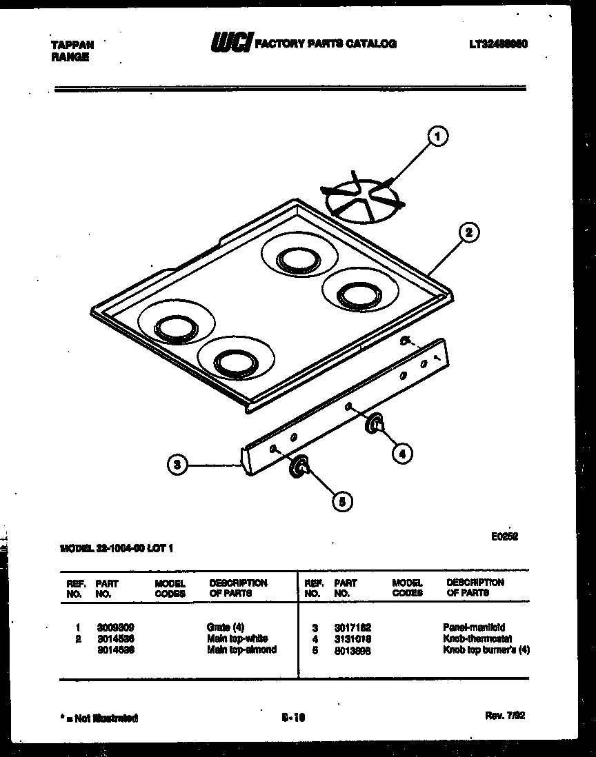 02 - COOKTOP PARTS