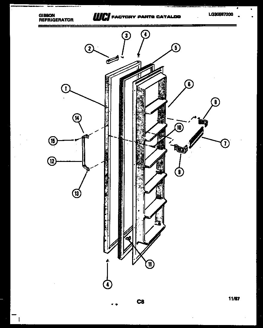 02 - FREEZER DOOR PARTS