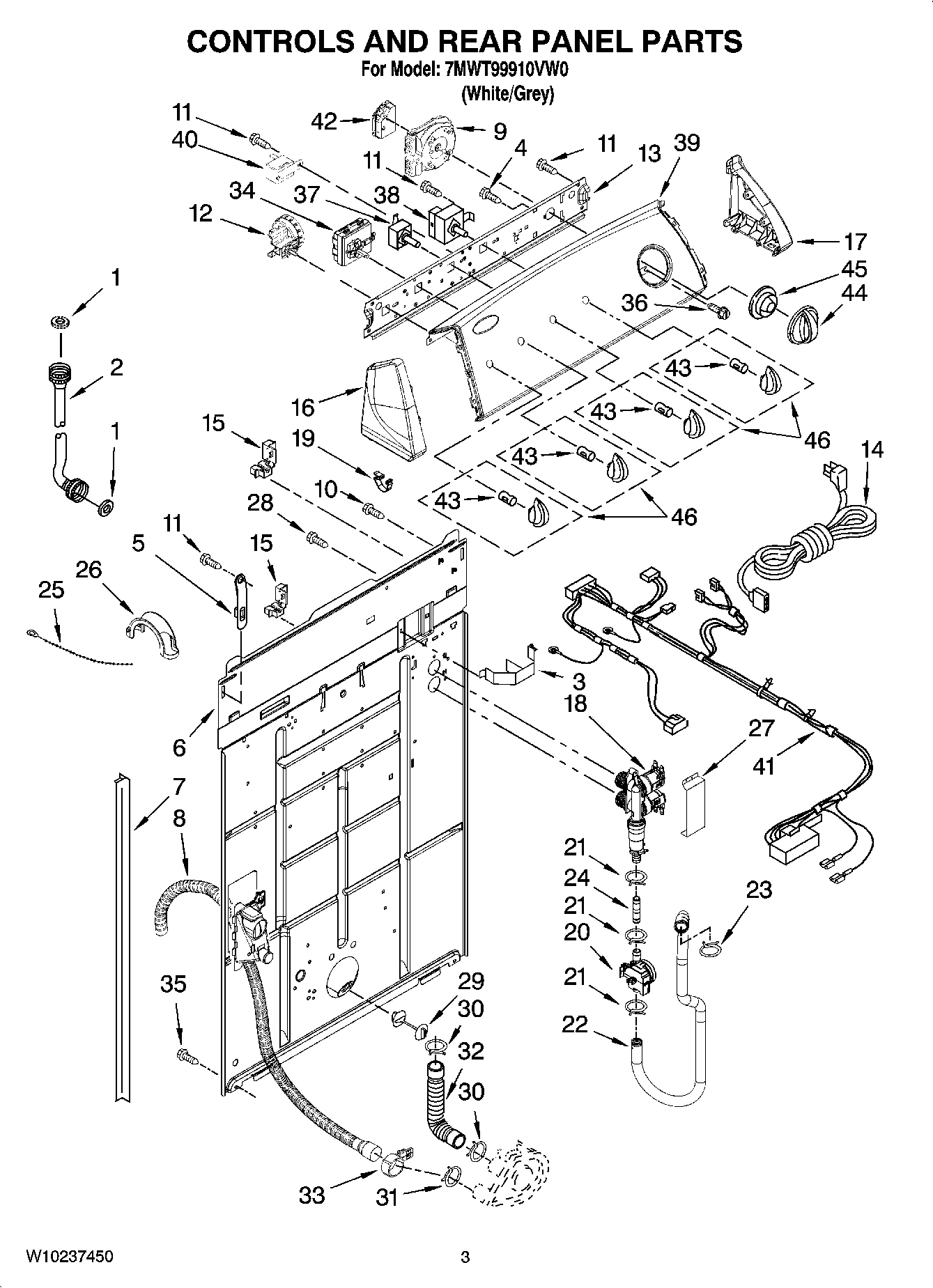 02 - CONTROLS AND REAR PANEL PARTS