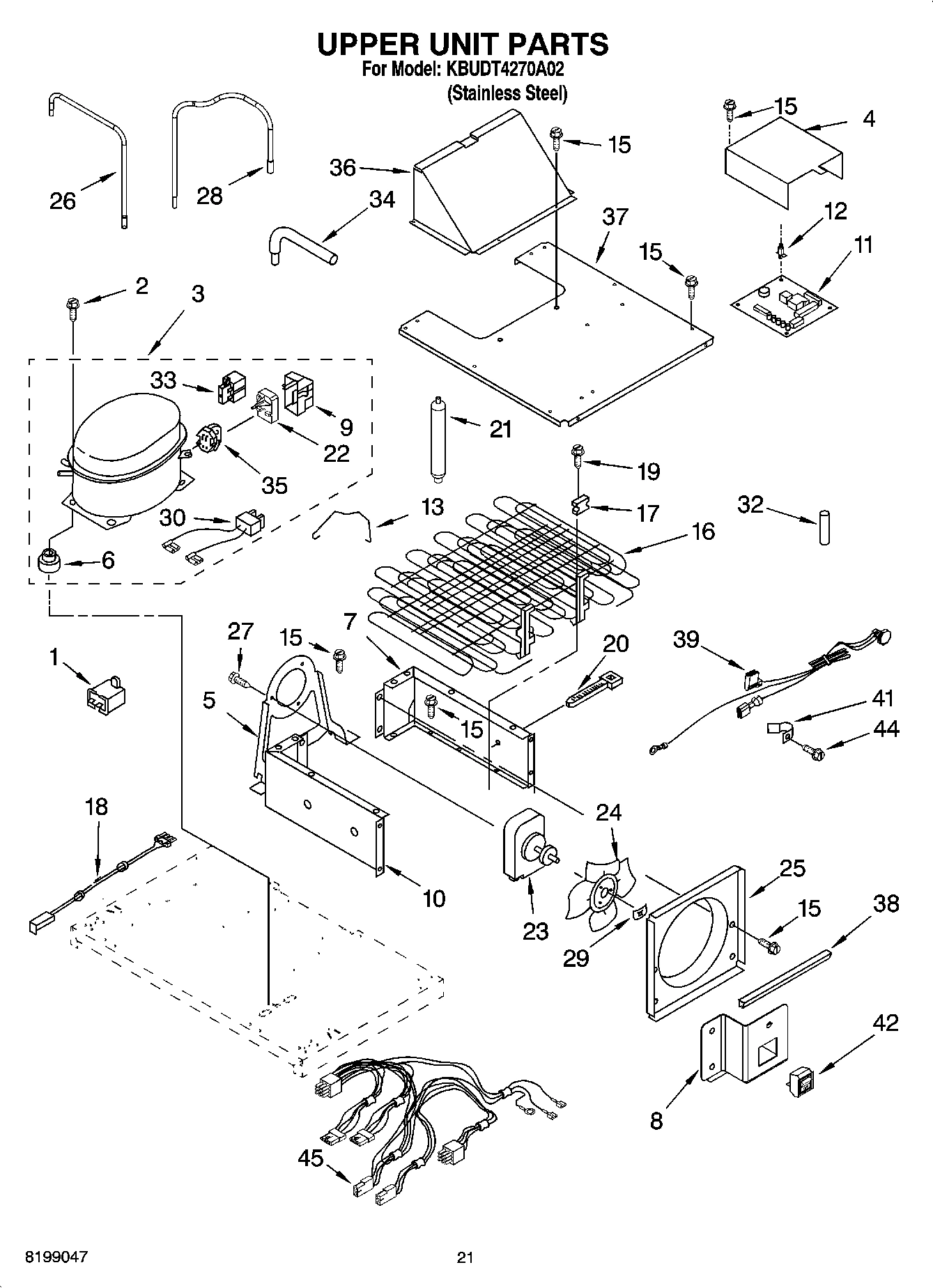 13 - UPPER UNIT PARTS