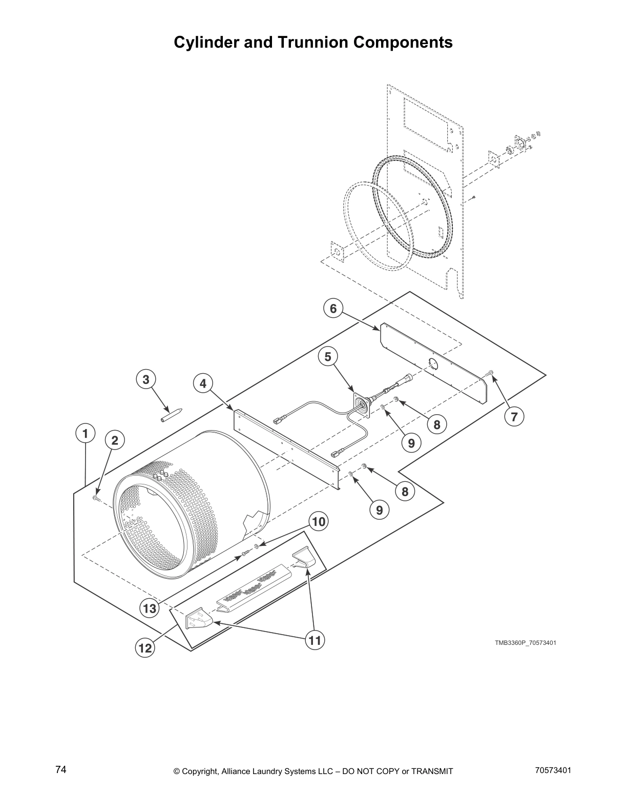Cylinder and Trunnion Components