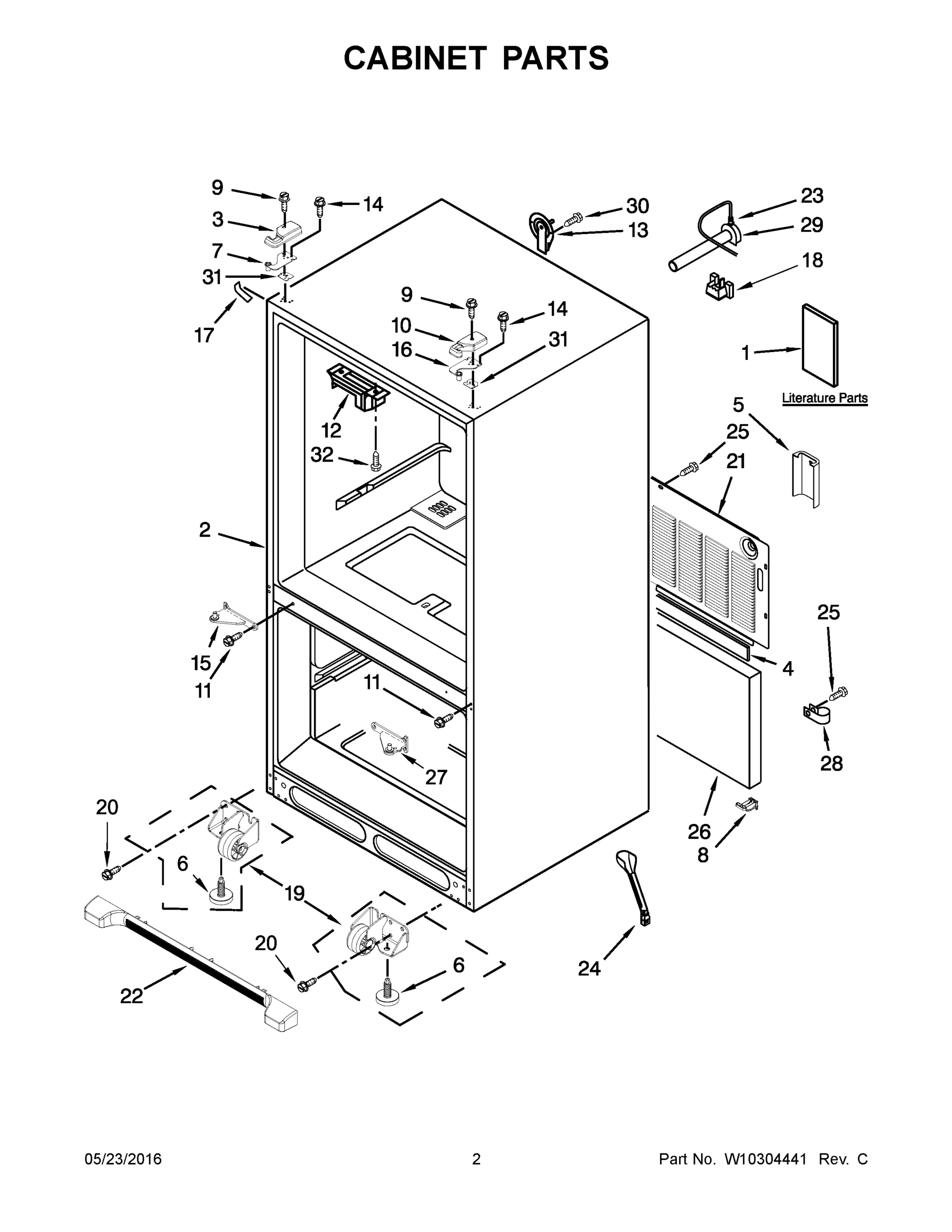 02 - CABINET PARTS