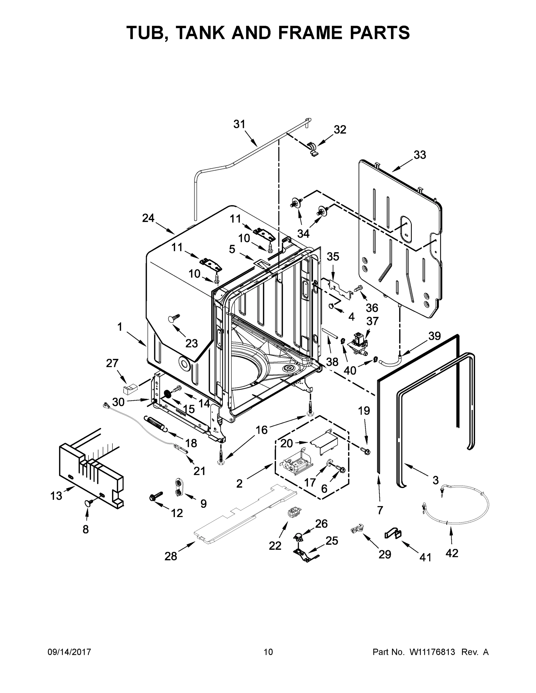 06 - TUB, TANK AND FRAME PARTS