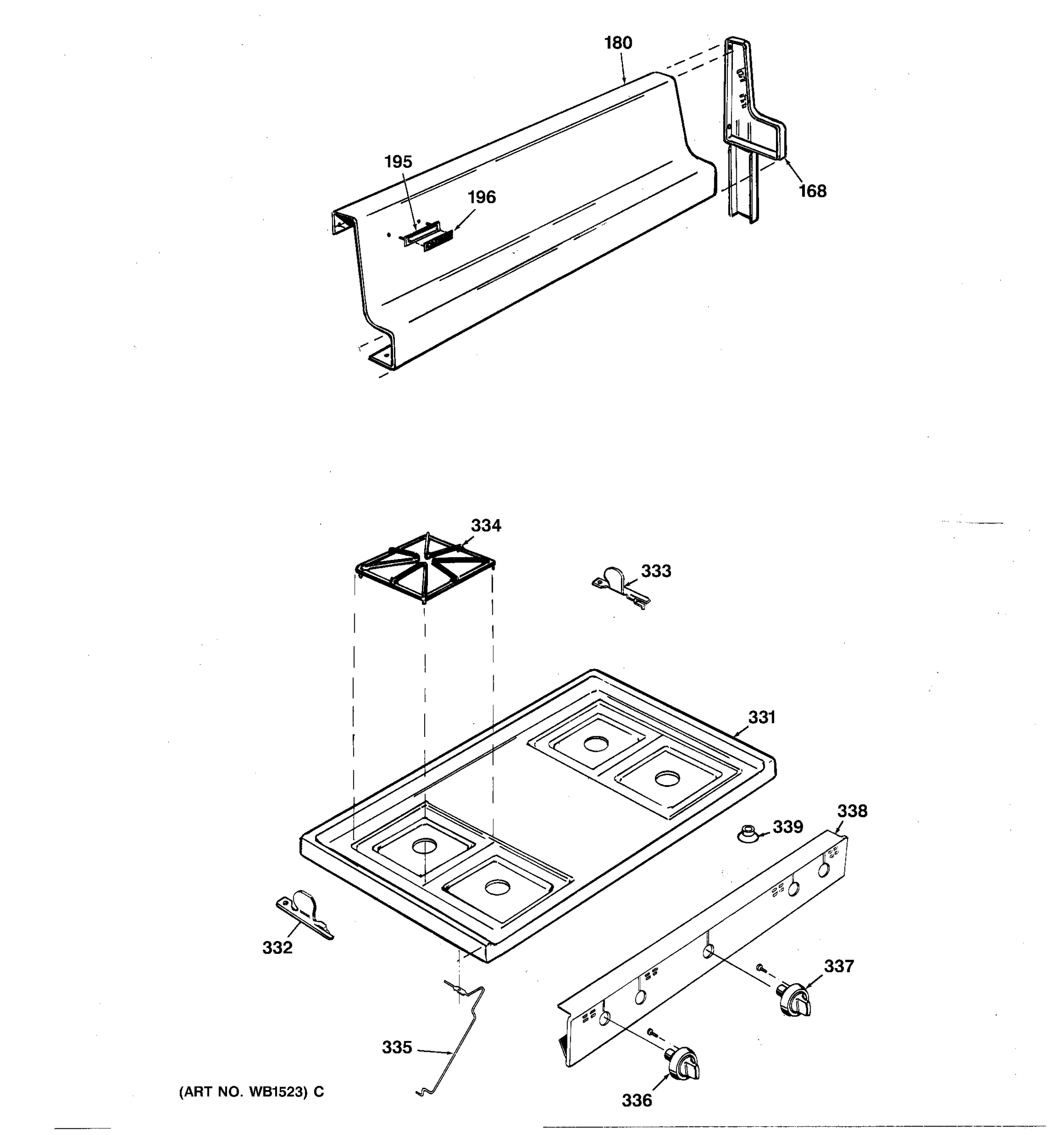 CONTROL PANEL & COOKTOP