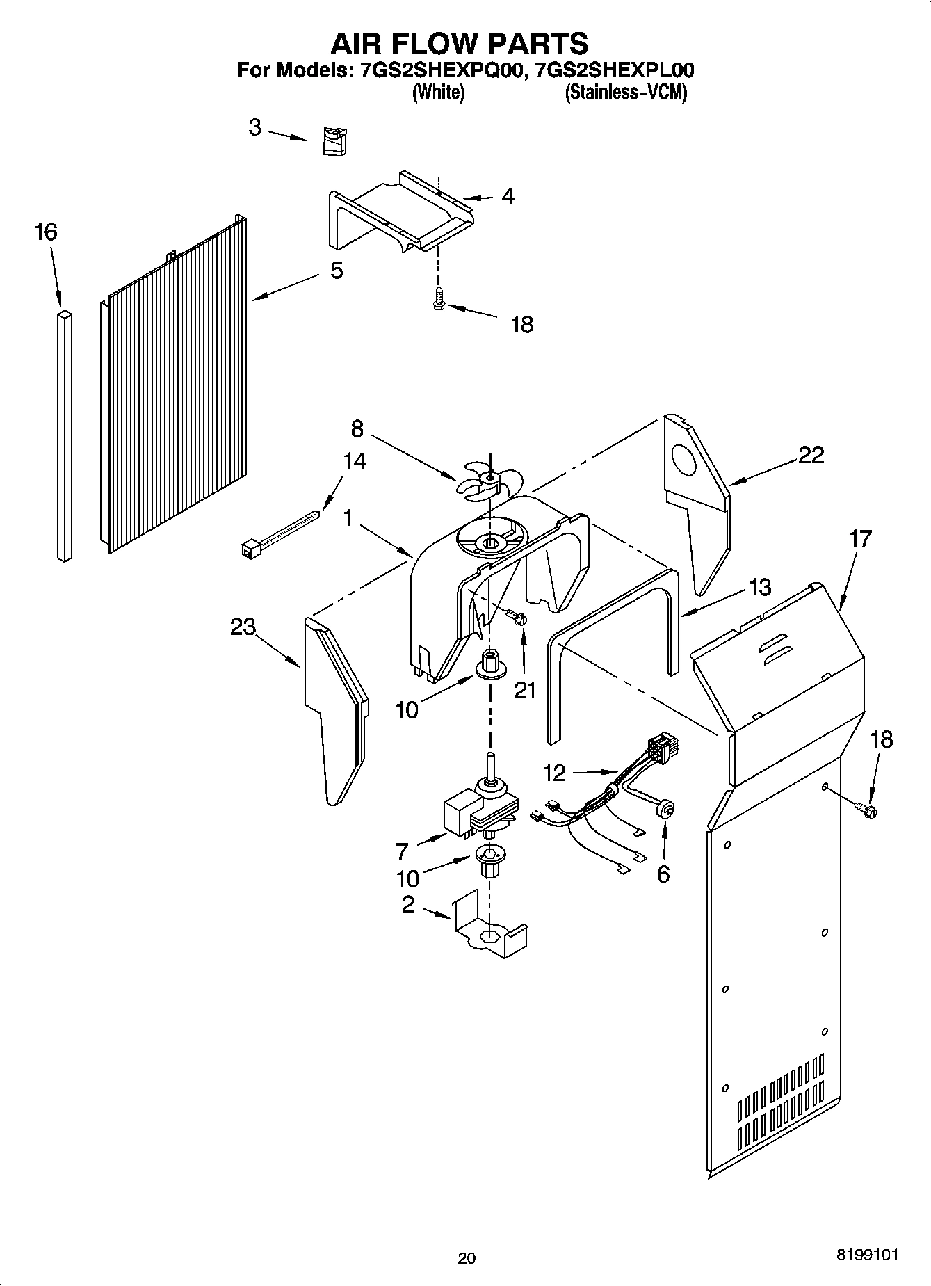 12 - AIR FLOW PARTS, OPTIONAL PARTS