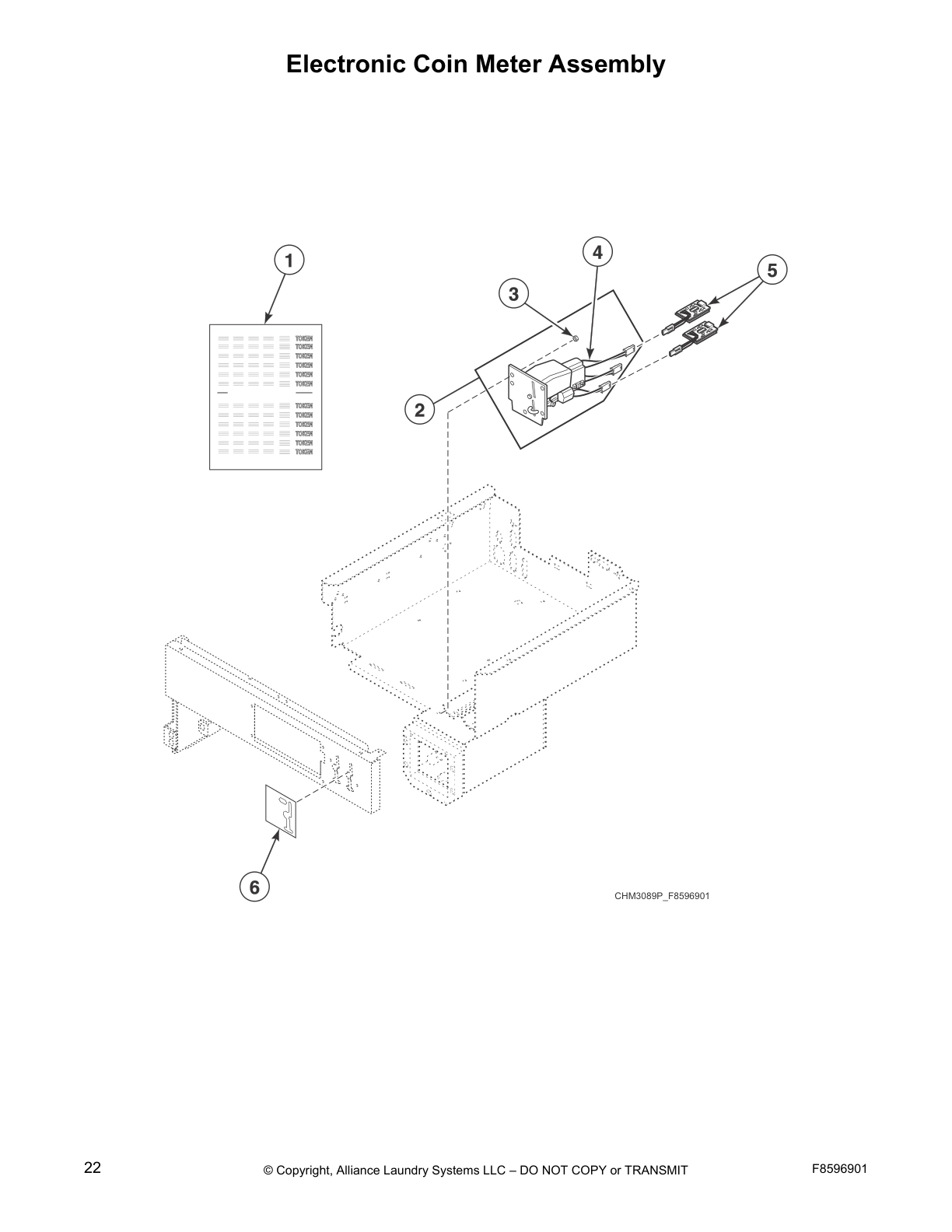 Electronic Coin Meter Assembly