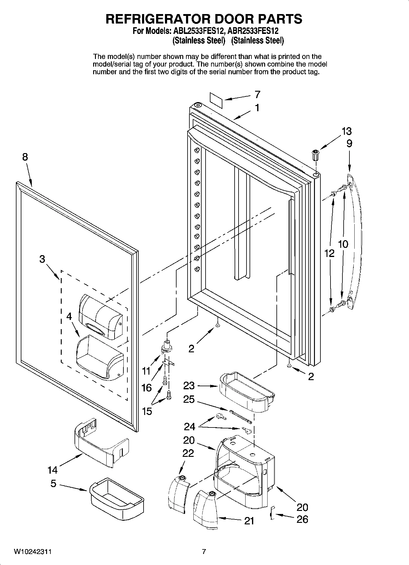 04 - REFRIGERATOR DOOR PARTS