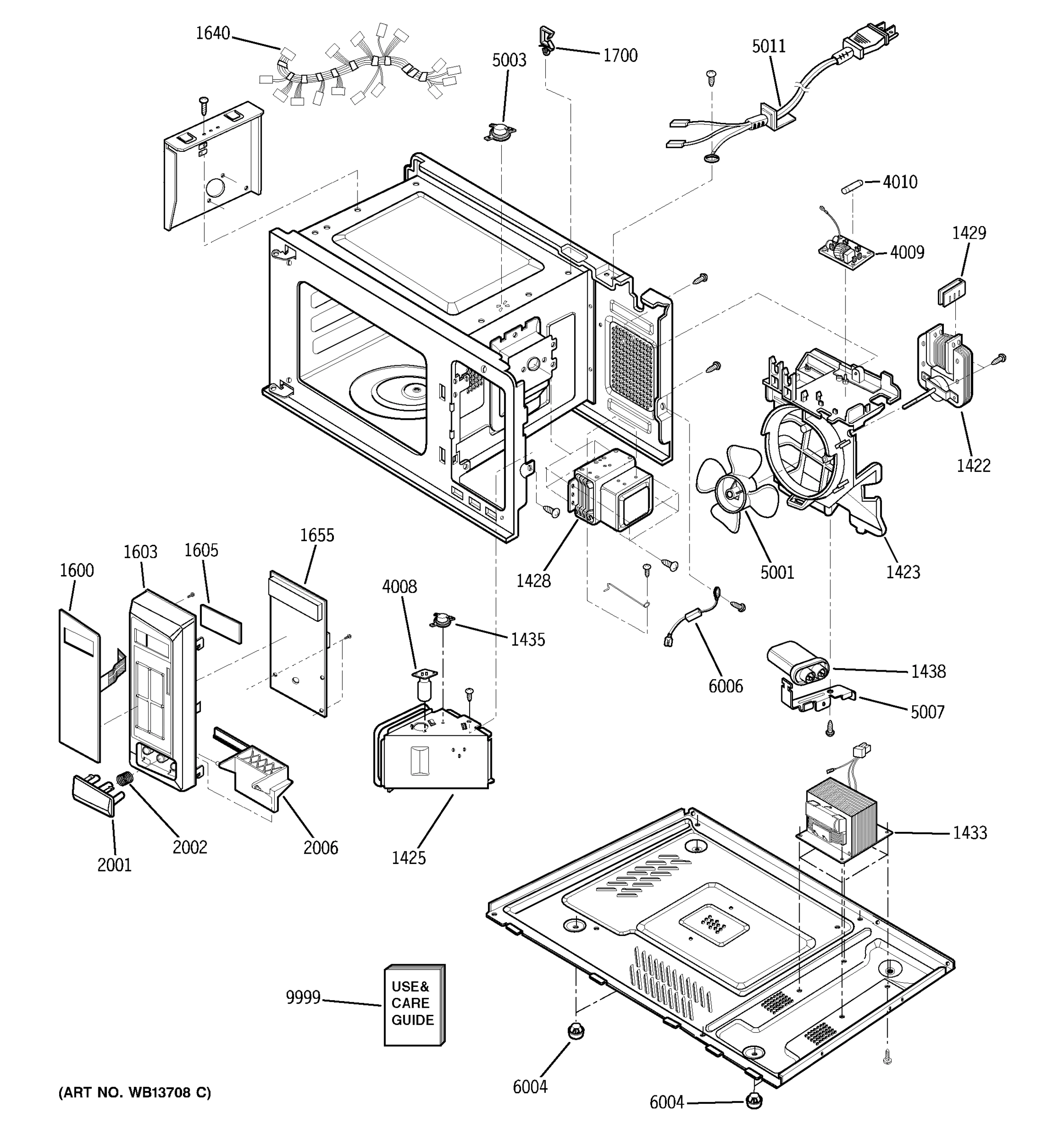 CONTROL PANEL, BODY, BASE PLATE & SENSOR PARTS