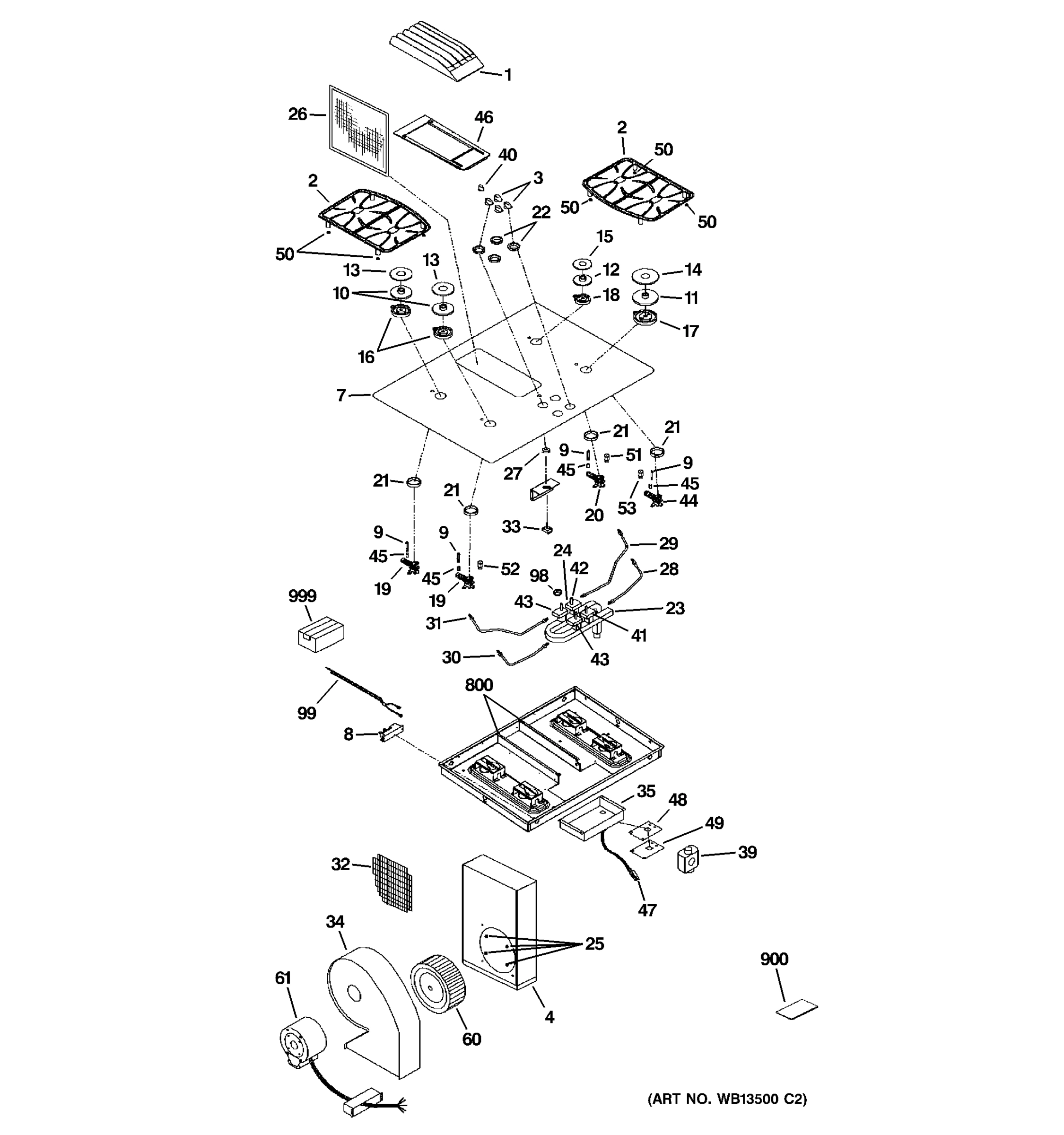 CONTROL PANEL & COOKTOP