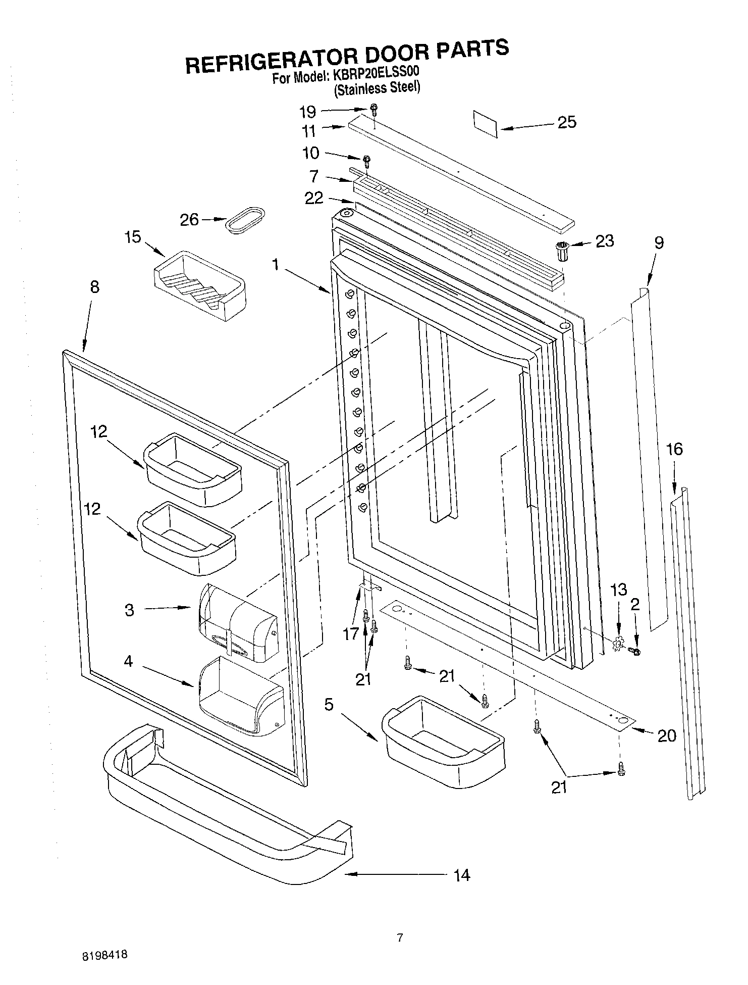 04 - REFRIGERATOR DOOR PARTS