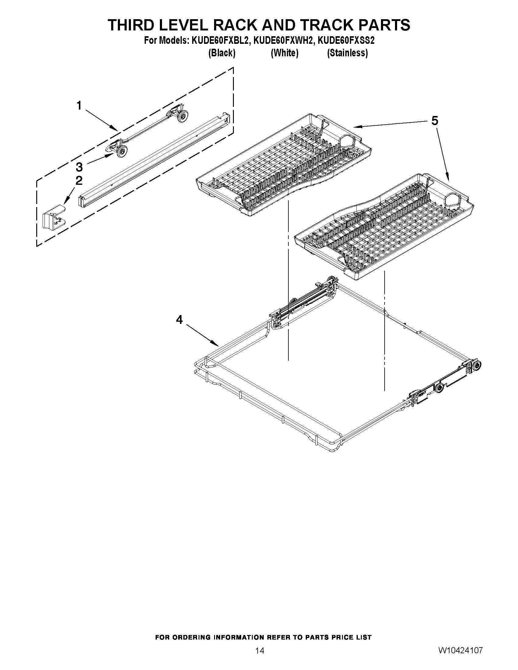 11 - THIRD LEVEL RACK AND TRACK PARTS