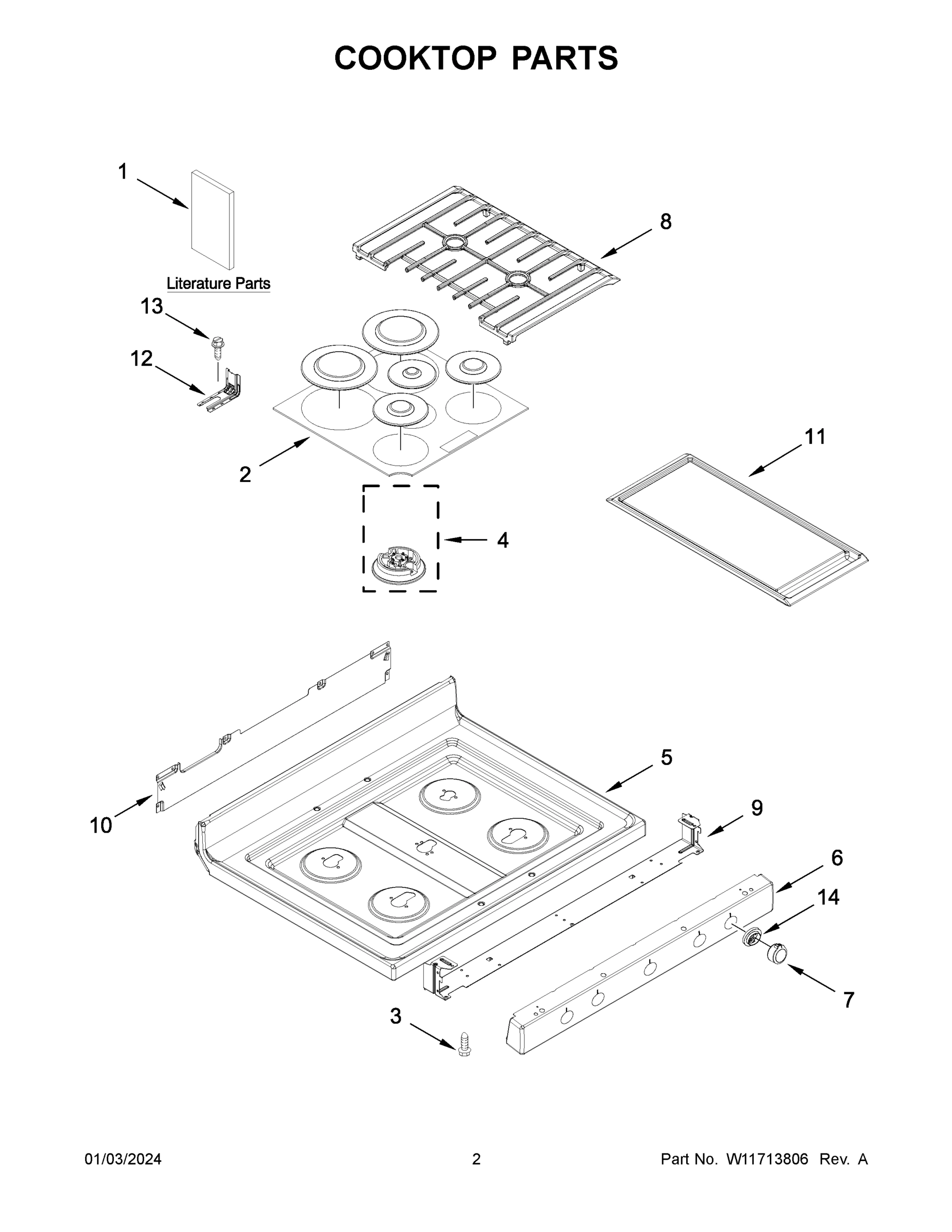 02 - COOKTOP PARTS