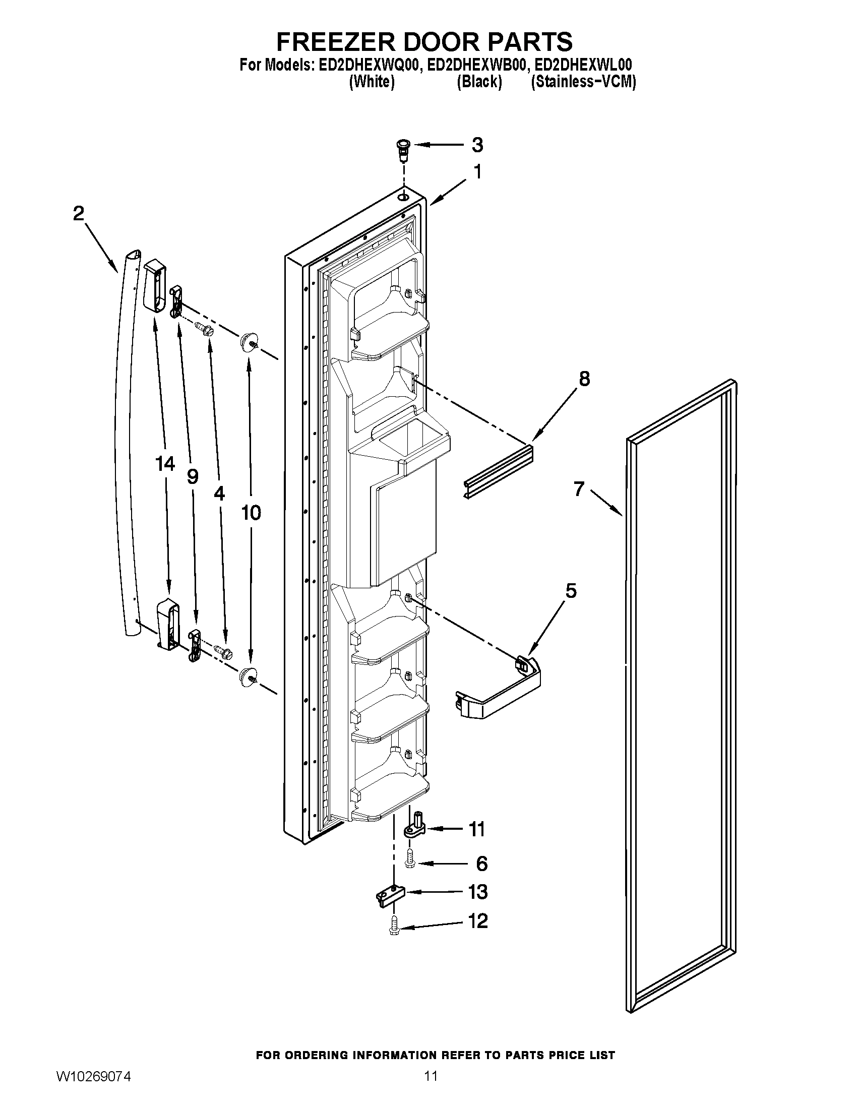 07 - FREEZER DOOR PARTS