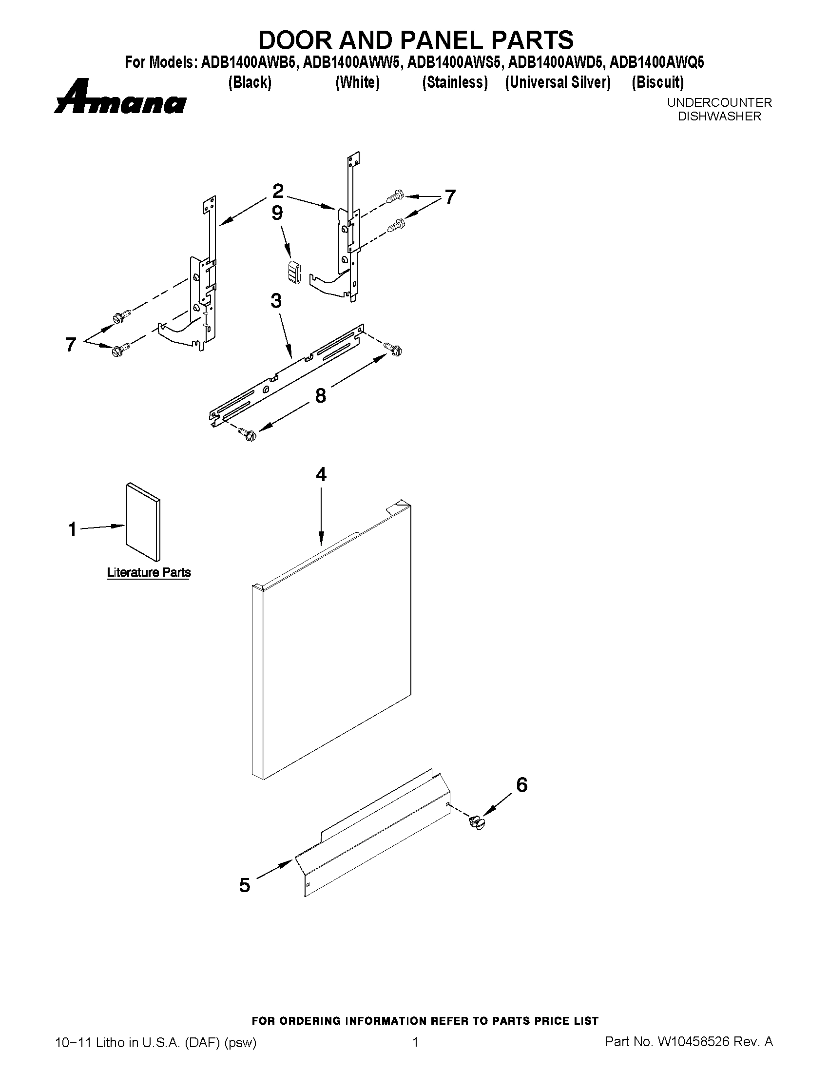 01 - DOOR AND PANEL PARTS