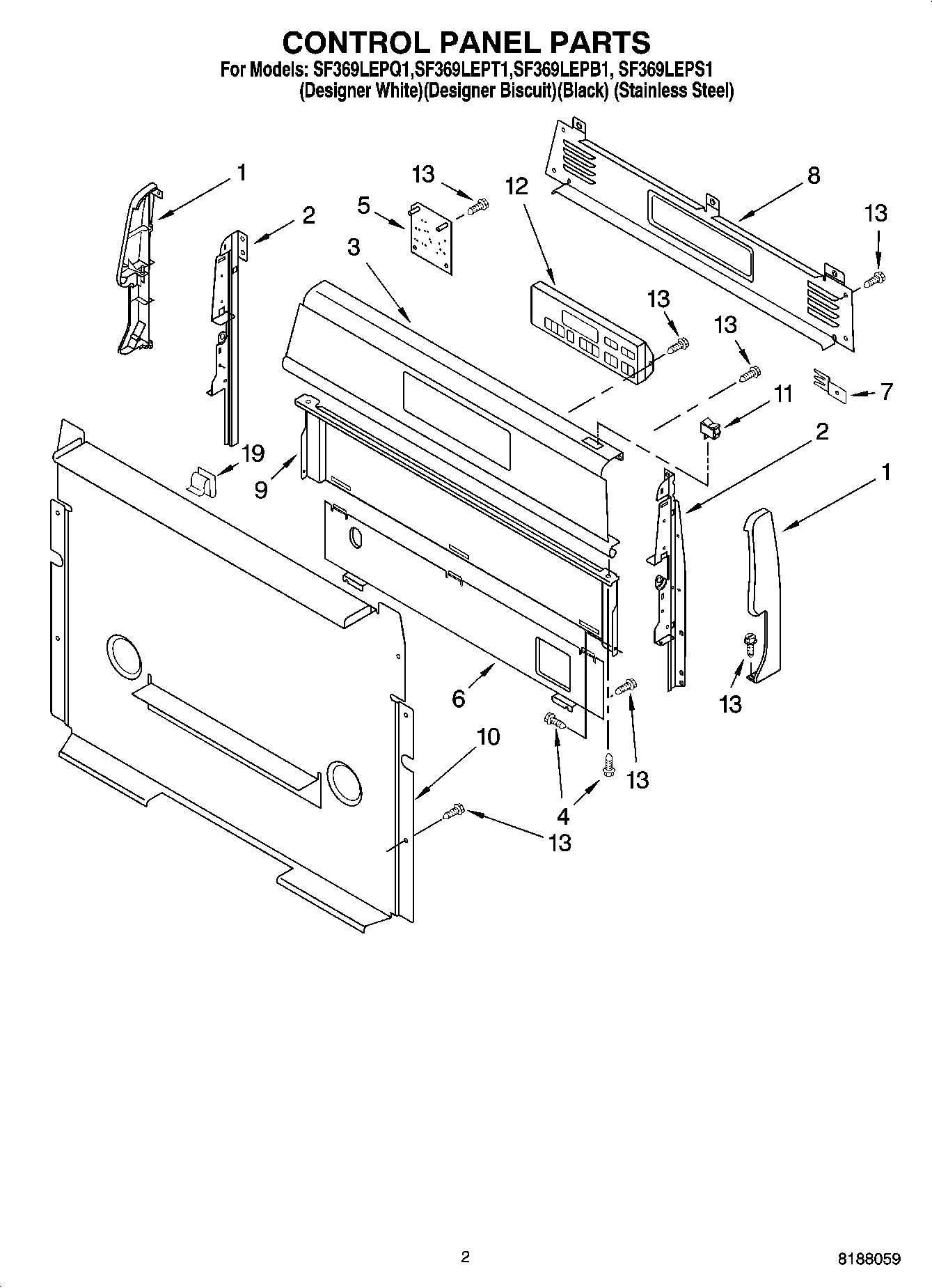 02 - CONTROL PANEL PARTS