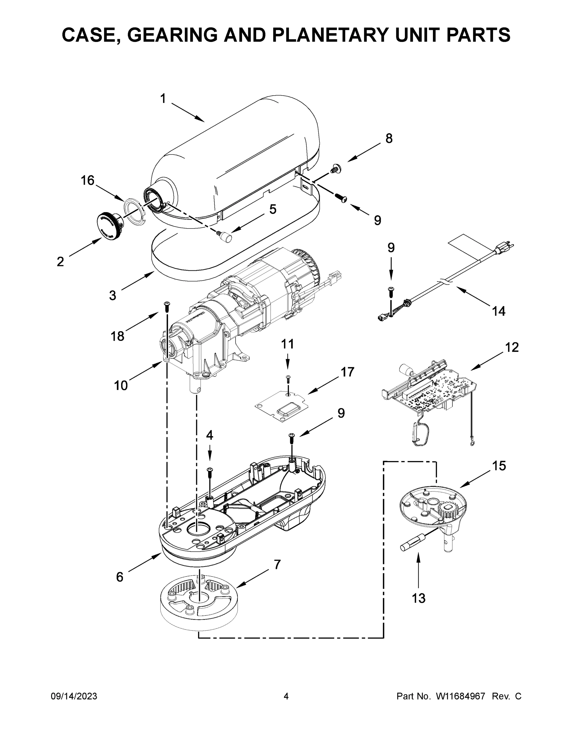 03 - CASE, GEARING AND PLANETARY UNIT PARTS