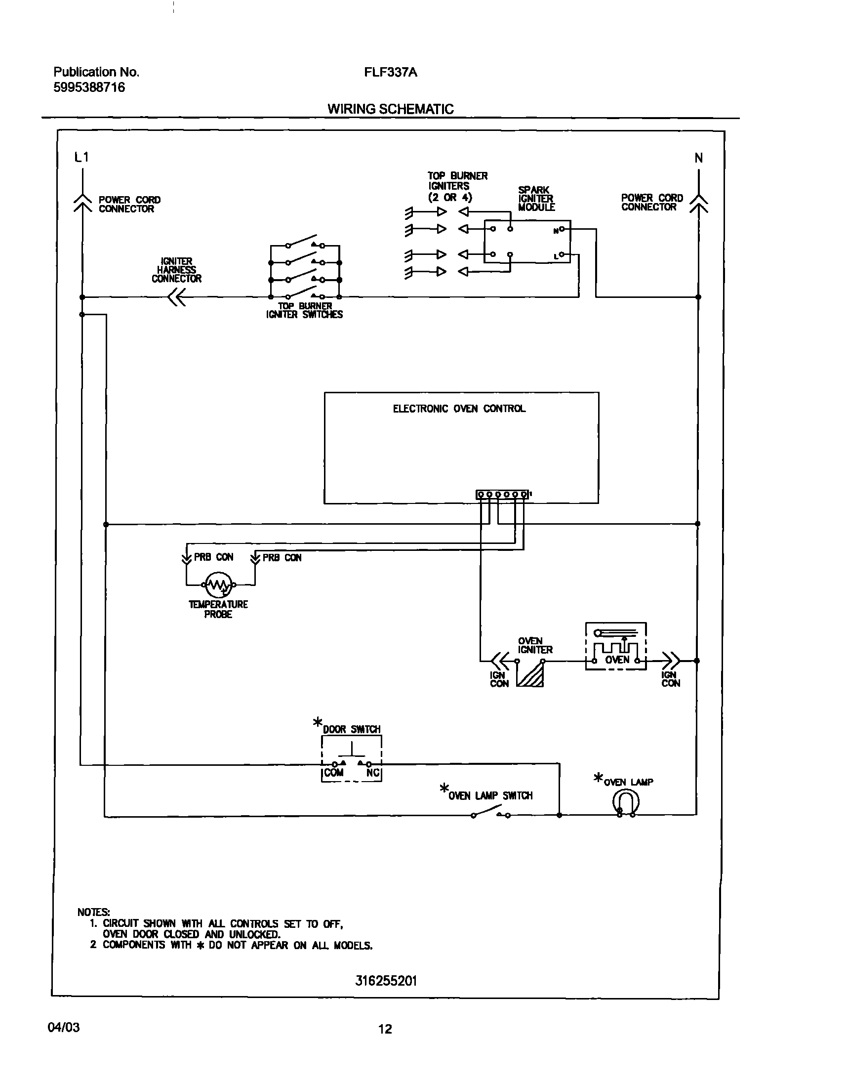 12 - WIRING SCHEMATIC