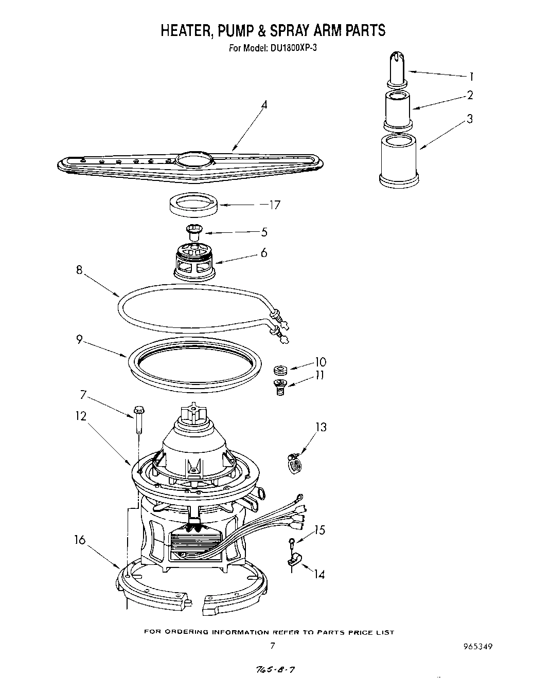 06 - HEATER, PUMP, AND SPRAY ARM