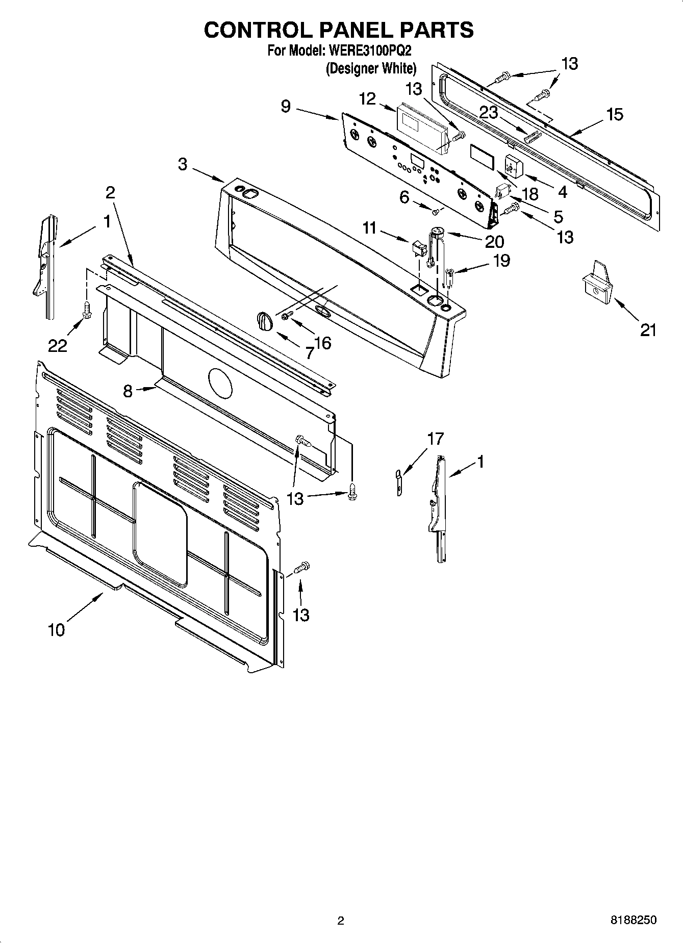 02 - CONTROL PANEL PARTS