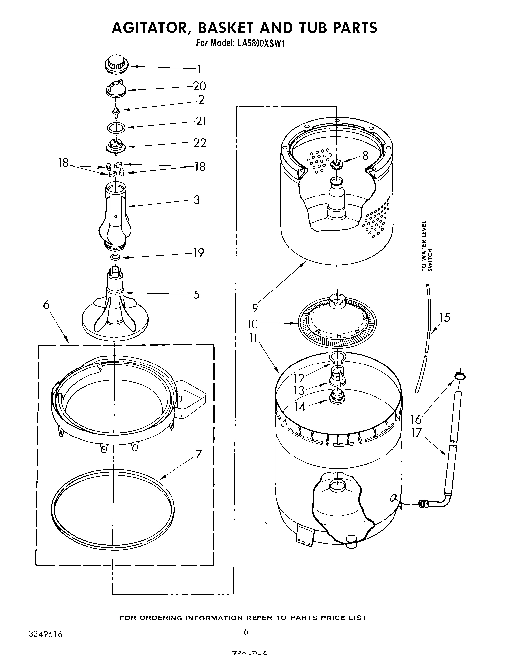 04 - AGITATOR, BASKET AND TUB