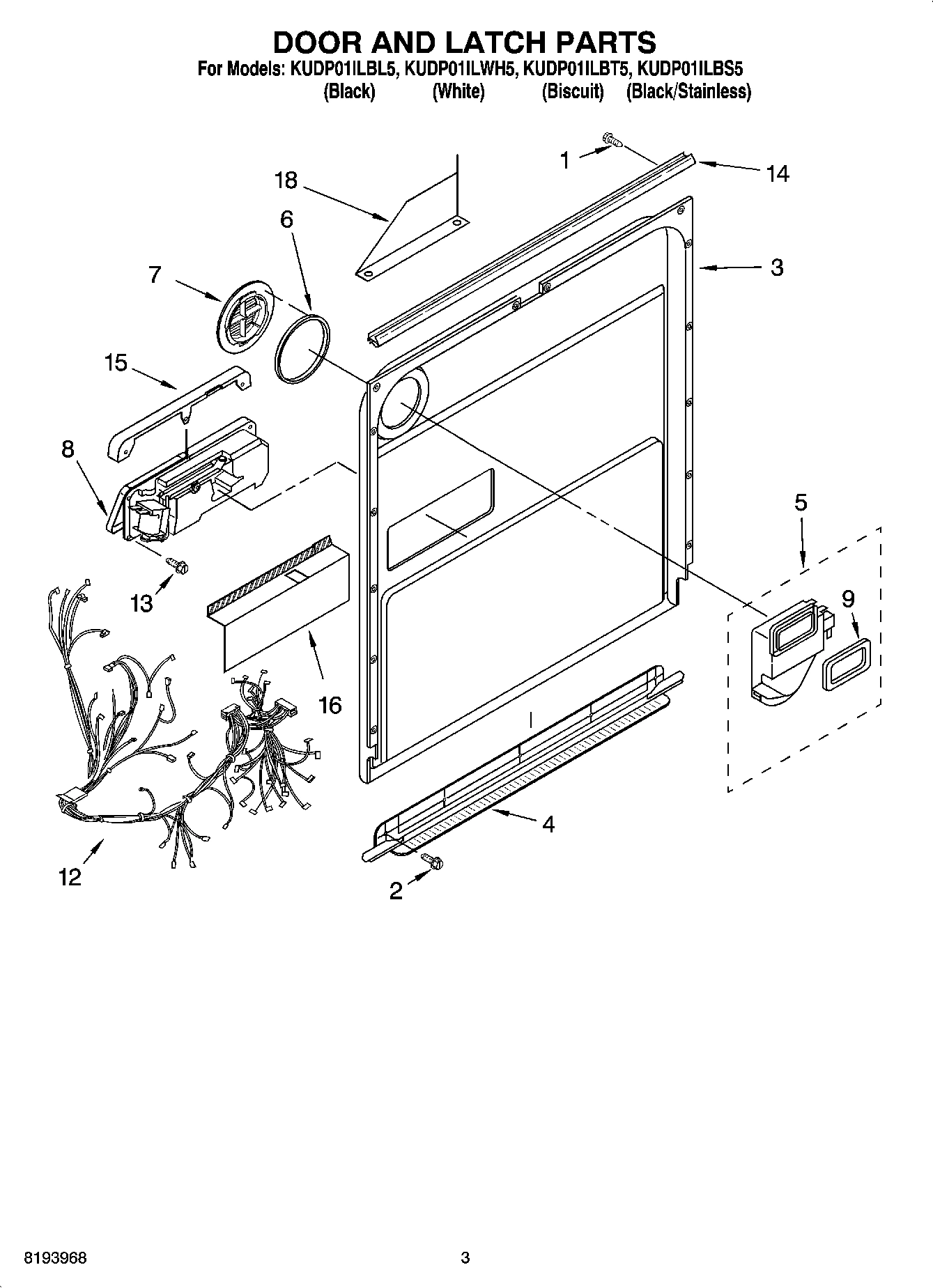 03 - DOOR AND LATCH PARTS