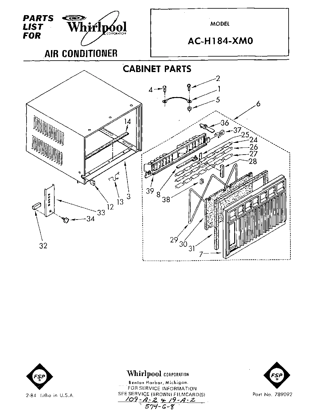 01 - CABINET PARTS