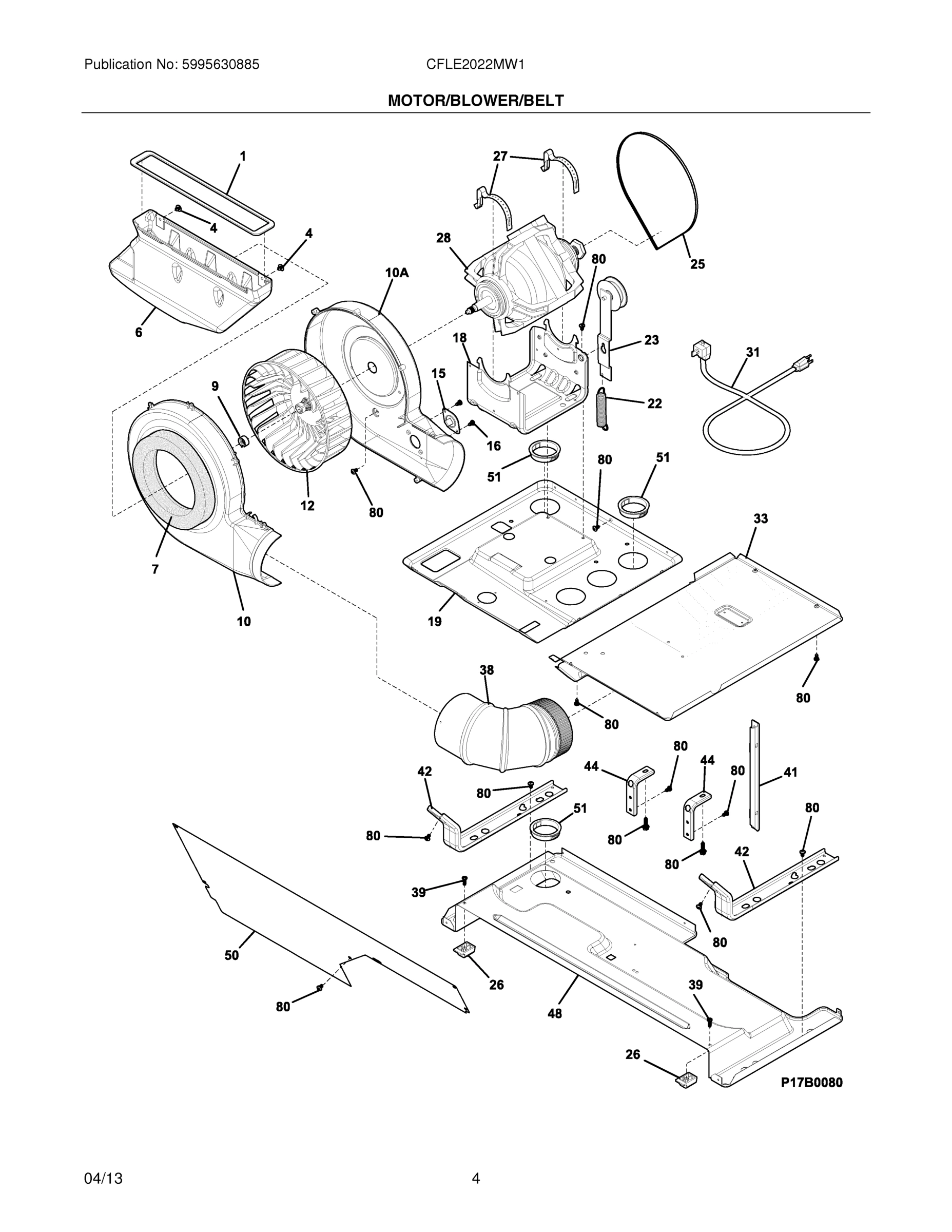 05 - MOTOR/BLOWER/BELT