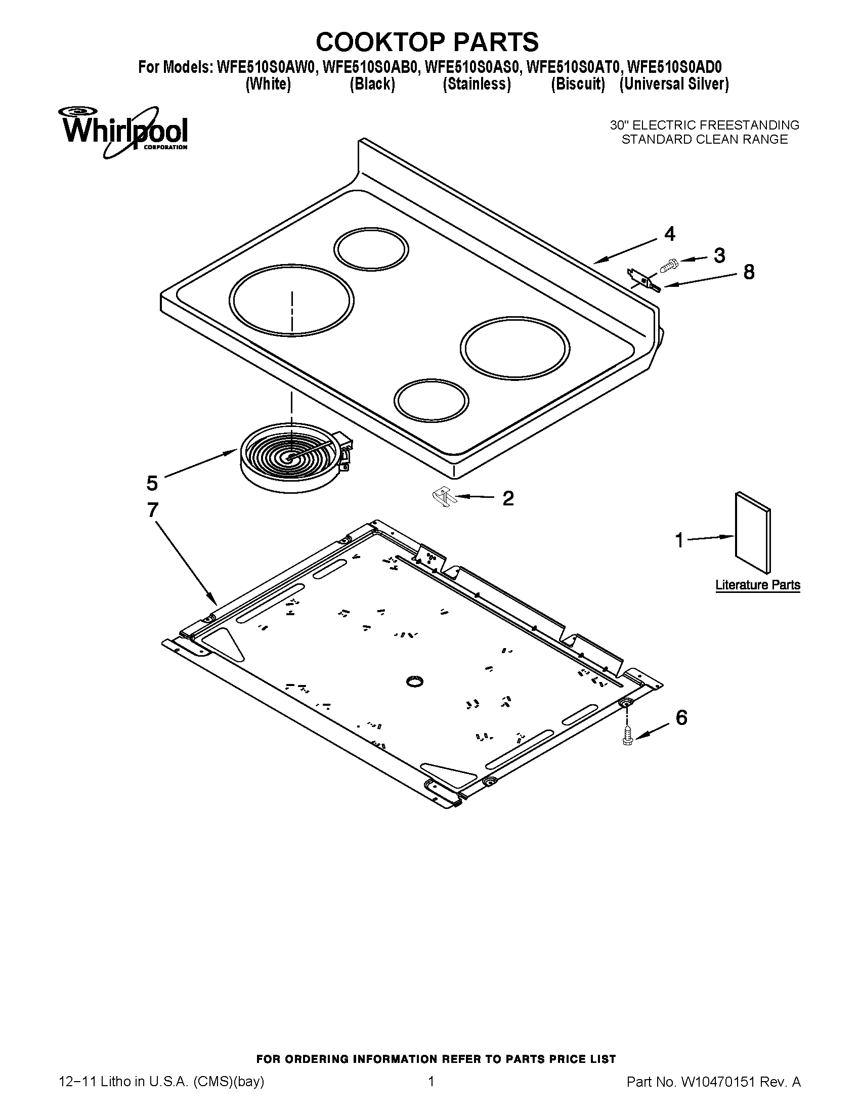 01 - COOKTOP PARTS