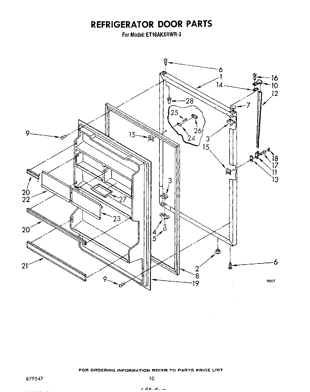 08 - REFRIGERATOR DOOR, NOT ILLUSTRATED