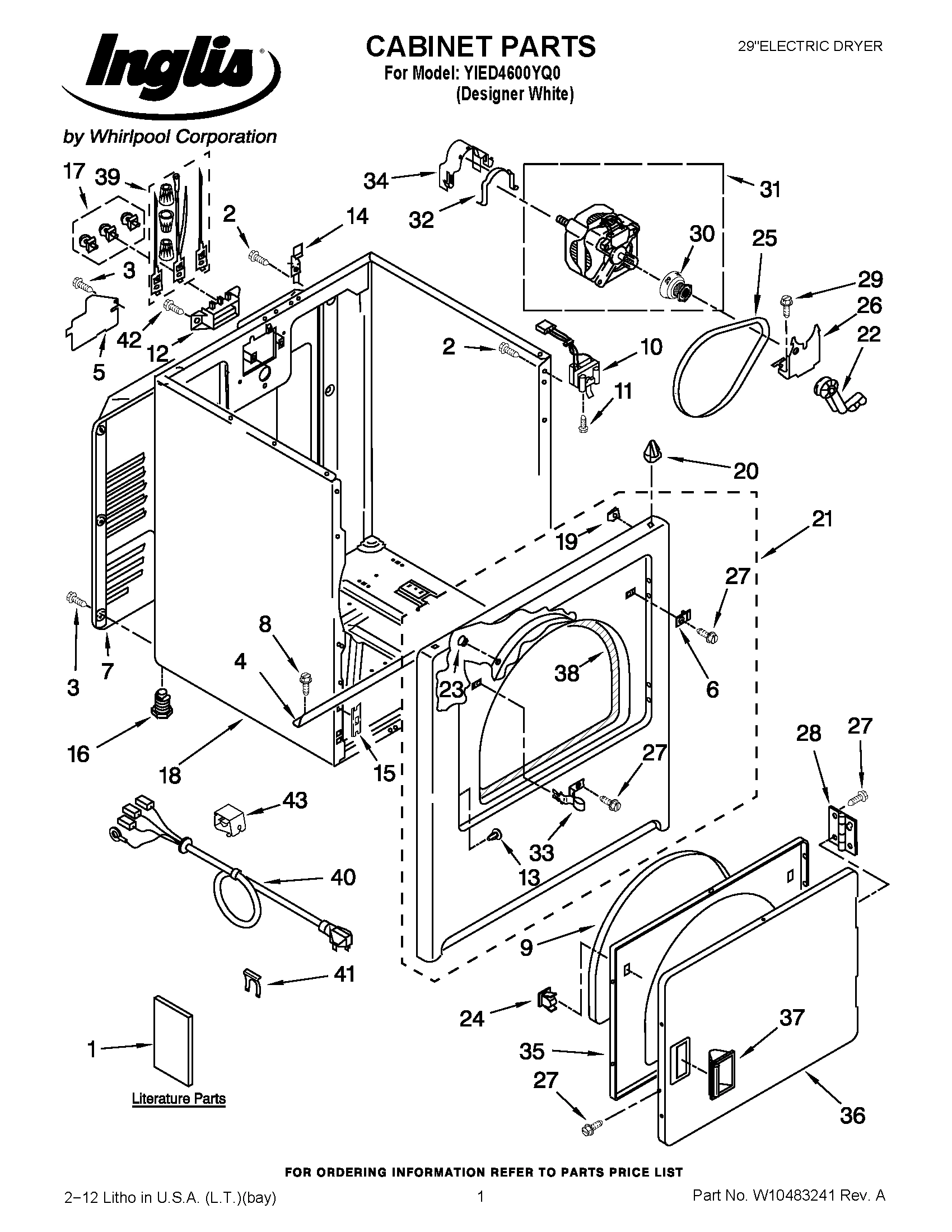 01 - CABINET PARTS